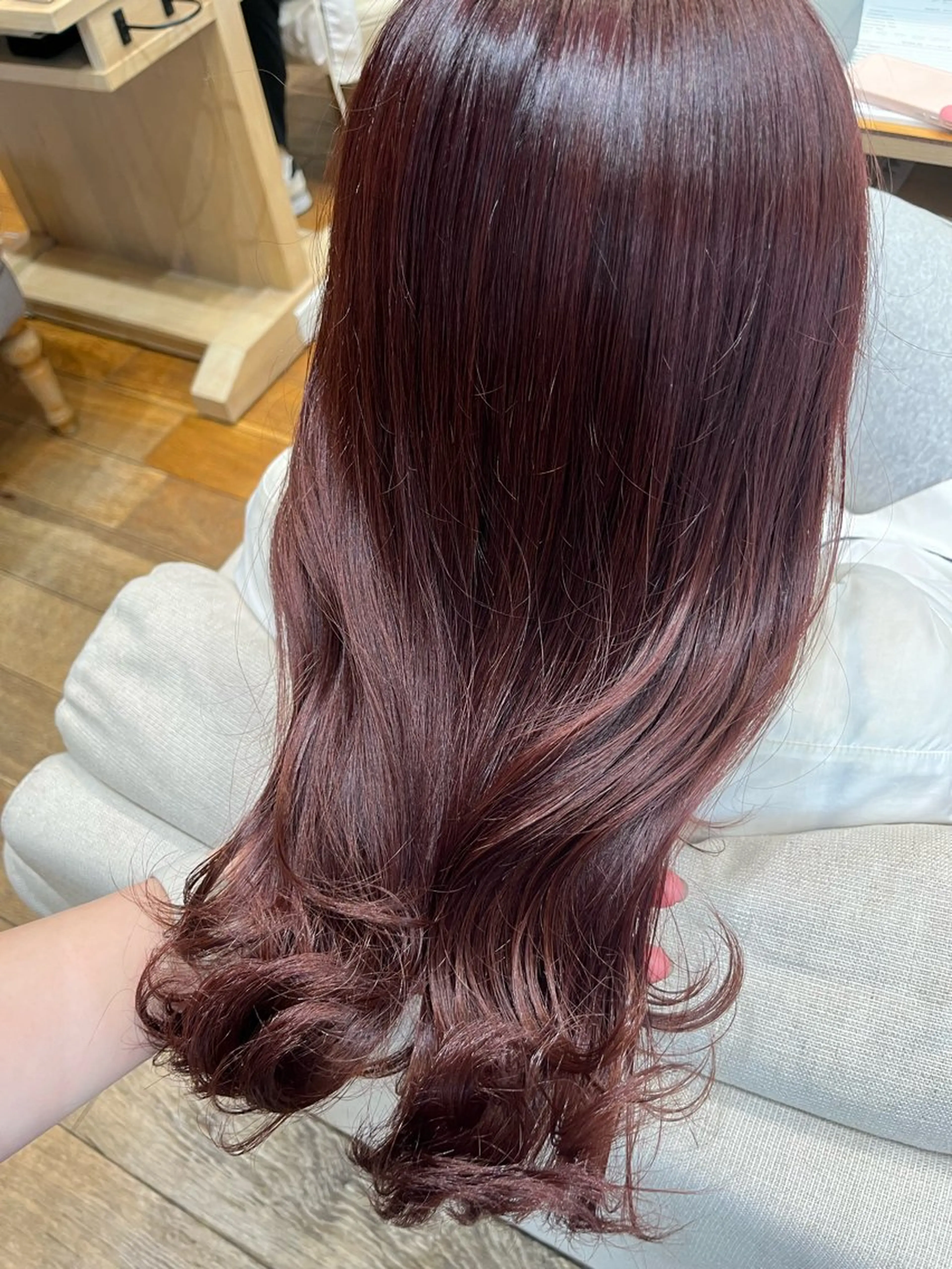 セミロング カラー ブラウンカラー レッドカラー ヘアカラー 暖色カラー/似合わせ カット/名古屋/辻のヘアスタイル