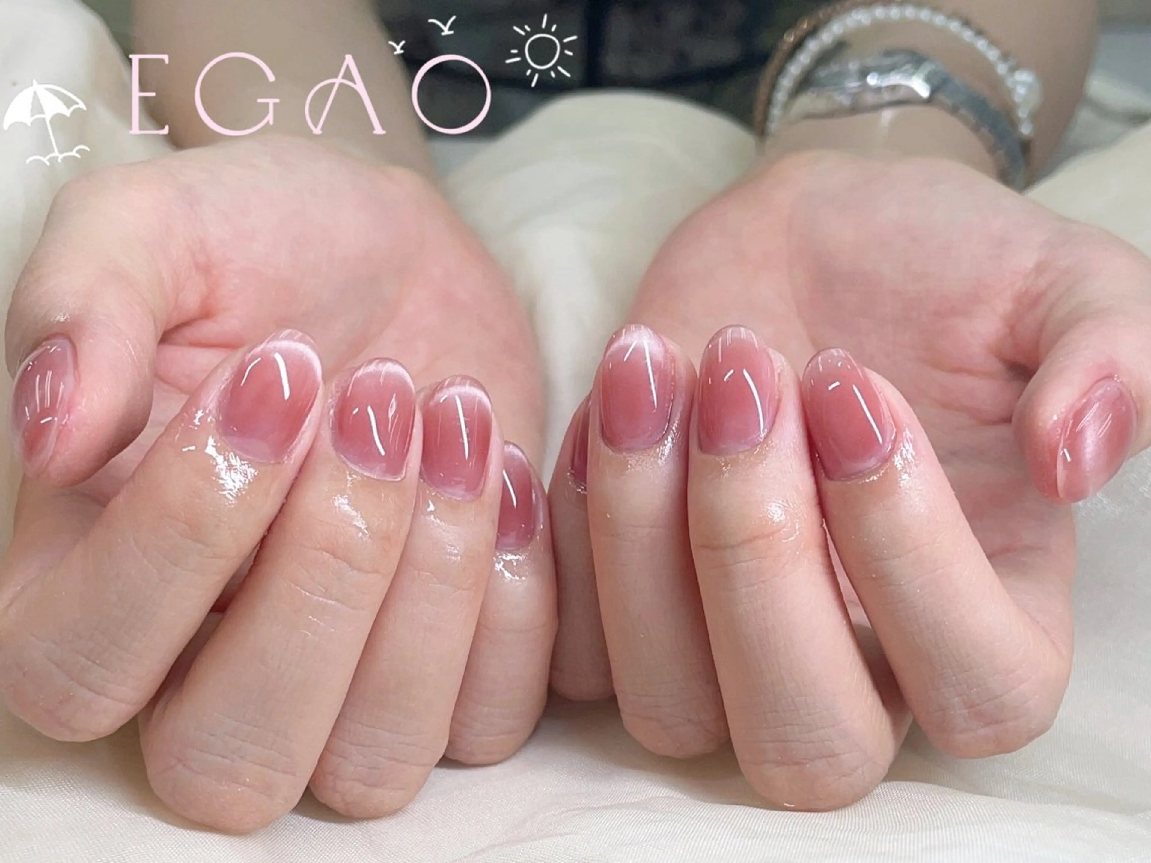 ネイル アートネイル フットネイル フレンチネイル ジェルネイル グラデーション ハンドネイル Egao Nail Salonのネイルデザイン