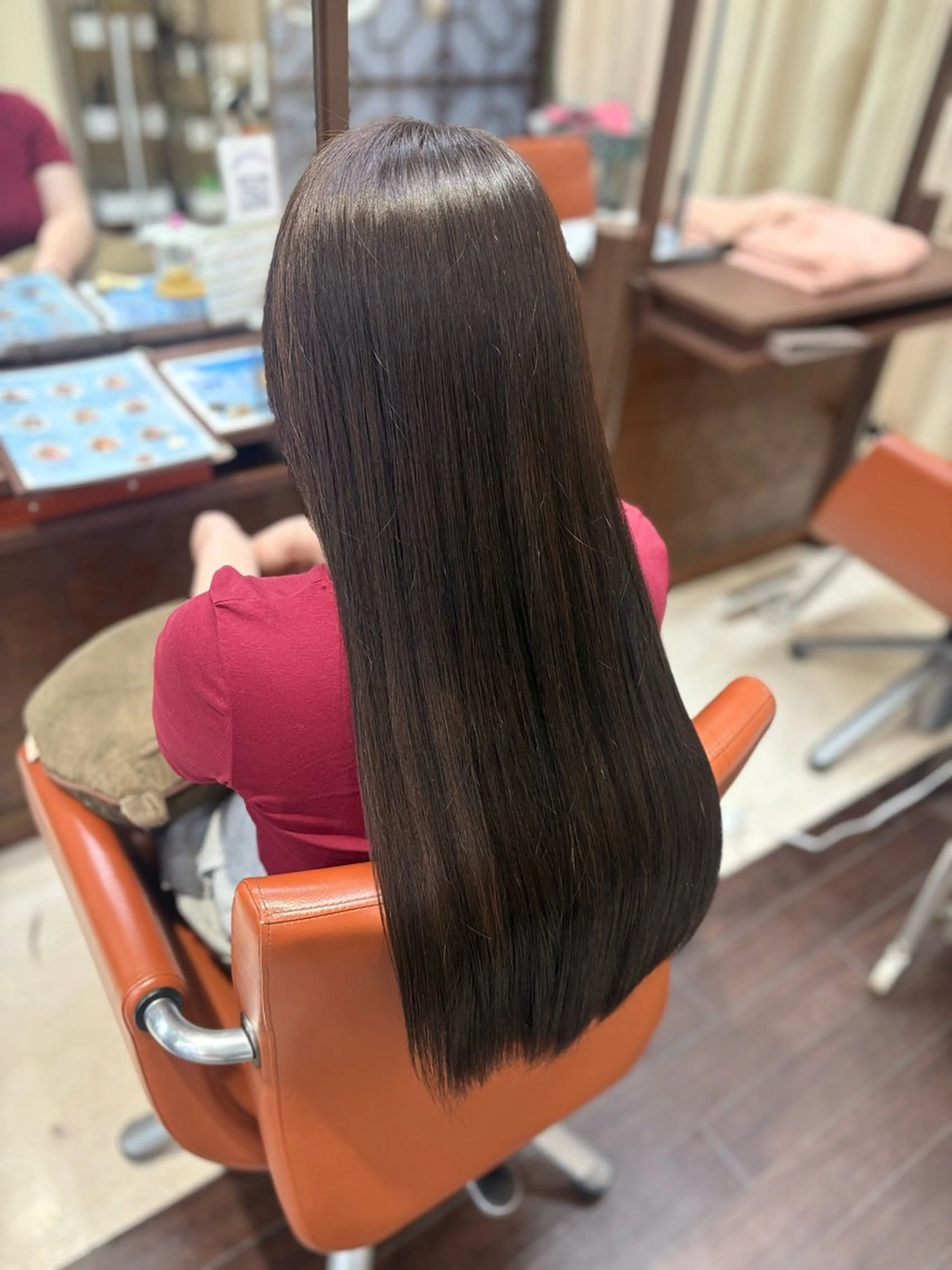 【ミニモ限定❣】胸下の長さのスーパーロング限定💗ツヤツヤ透明感ワンカラー+ブロー スタイリング付🌙✨の写真