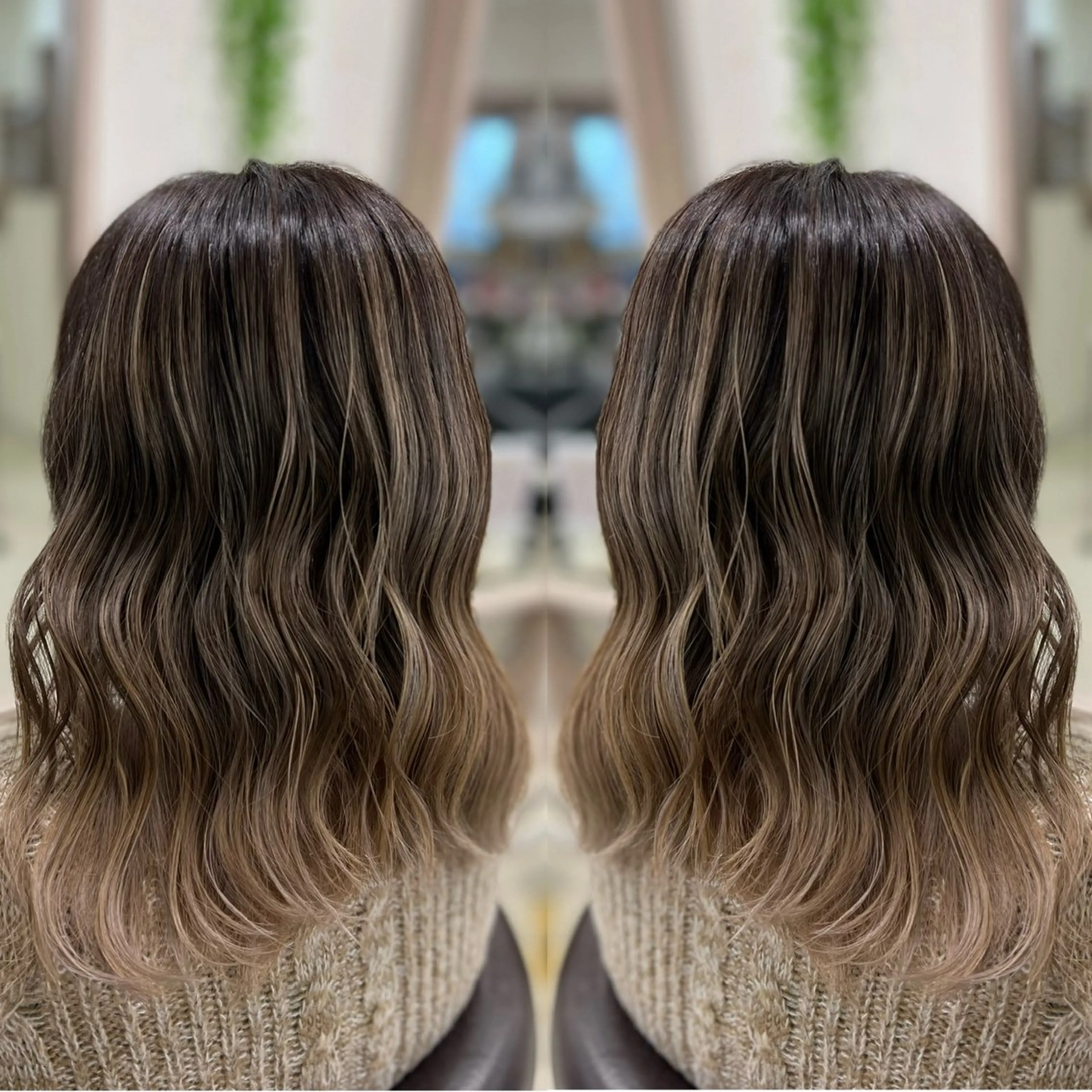 ミディアム カラー ヘアカラー トリートメント KR2S  古市店所属・KR2S× 亜以加のヘアスタイル