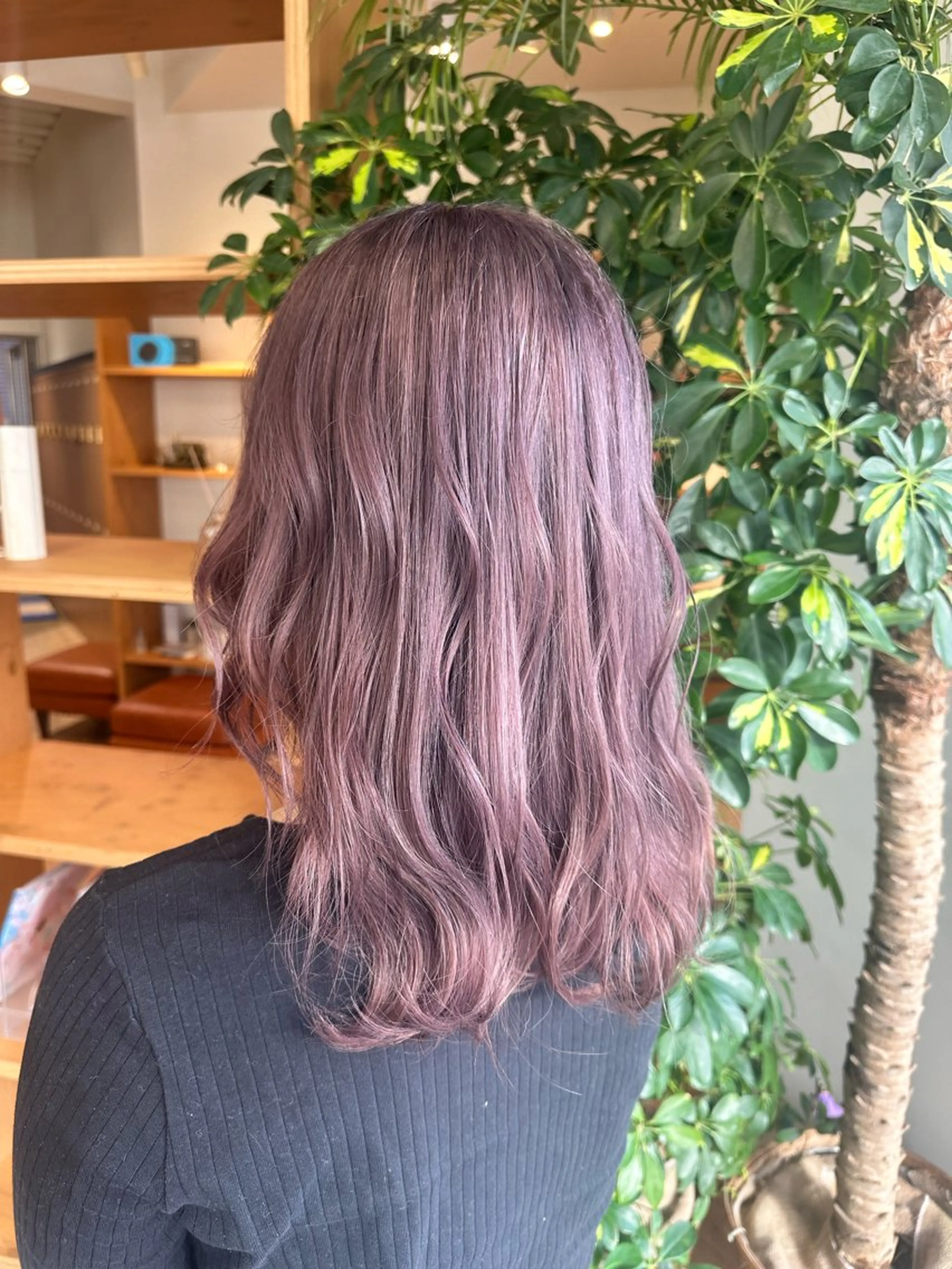 カラー グレージュ ラベンダーカラー ラベンダーグレージュ ラベンダーグレー ヘアカラー トリートメント ブリーチカラー/ わきたちえ🌻のヘアスタイル