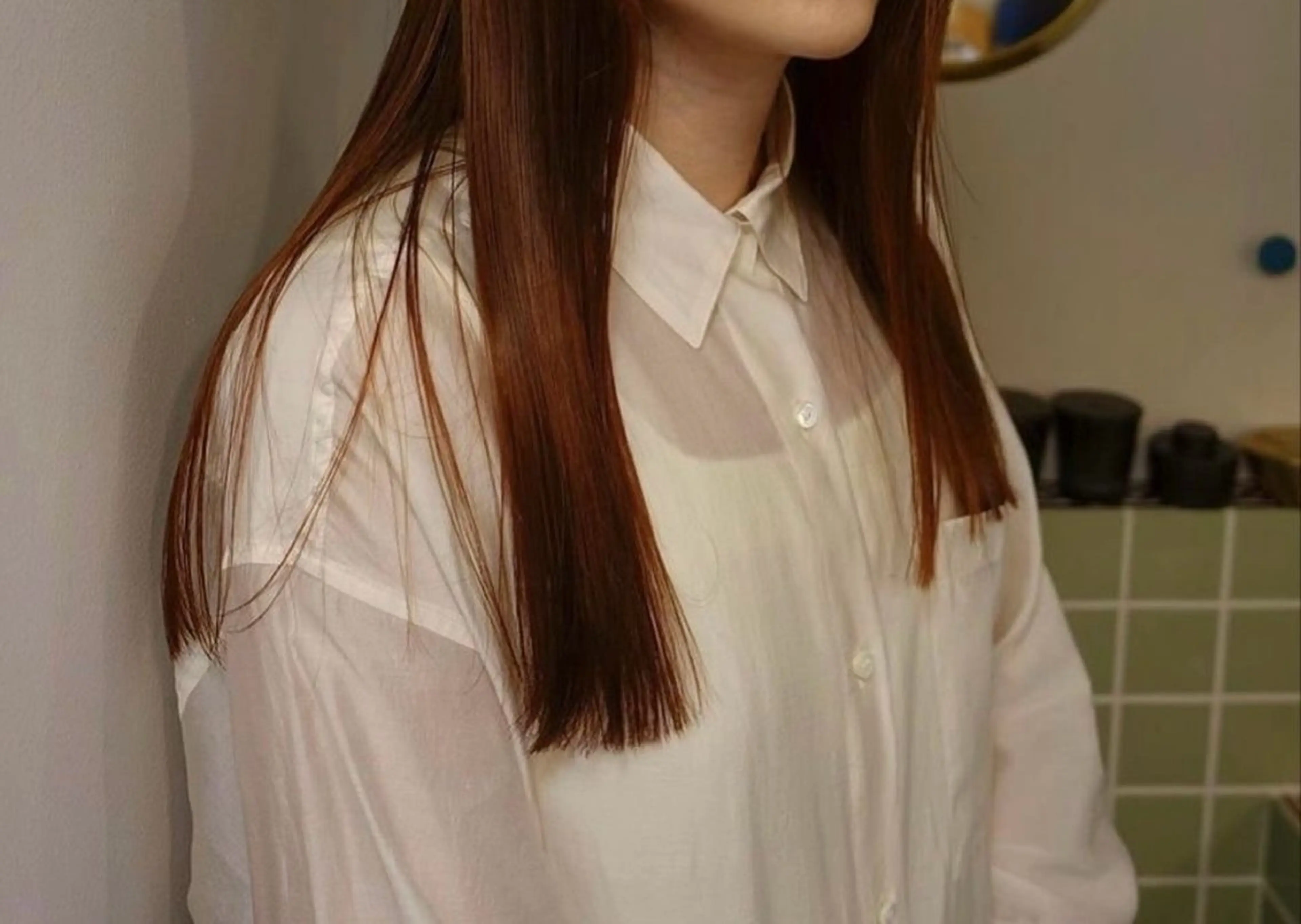 セミロング hoNua. 栄/透明感カラーのヘアスタイル