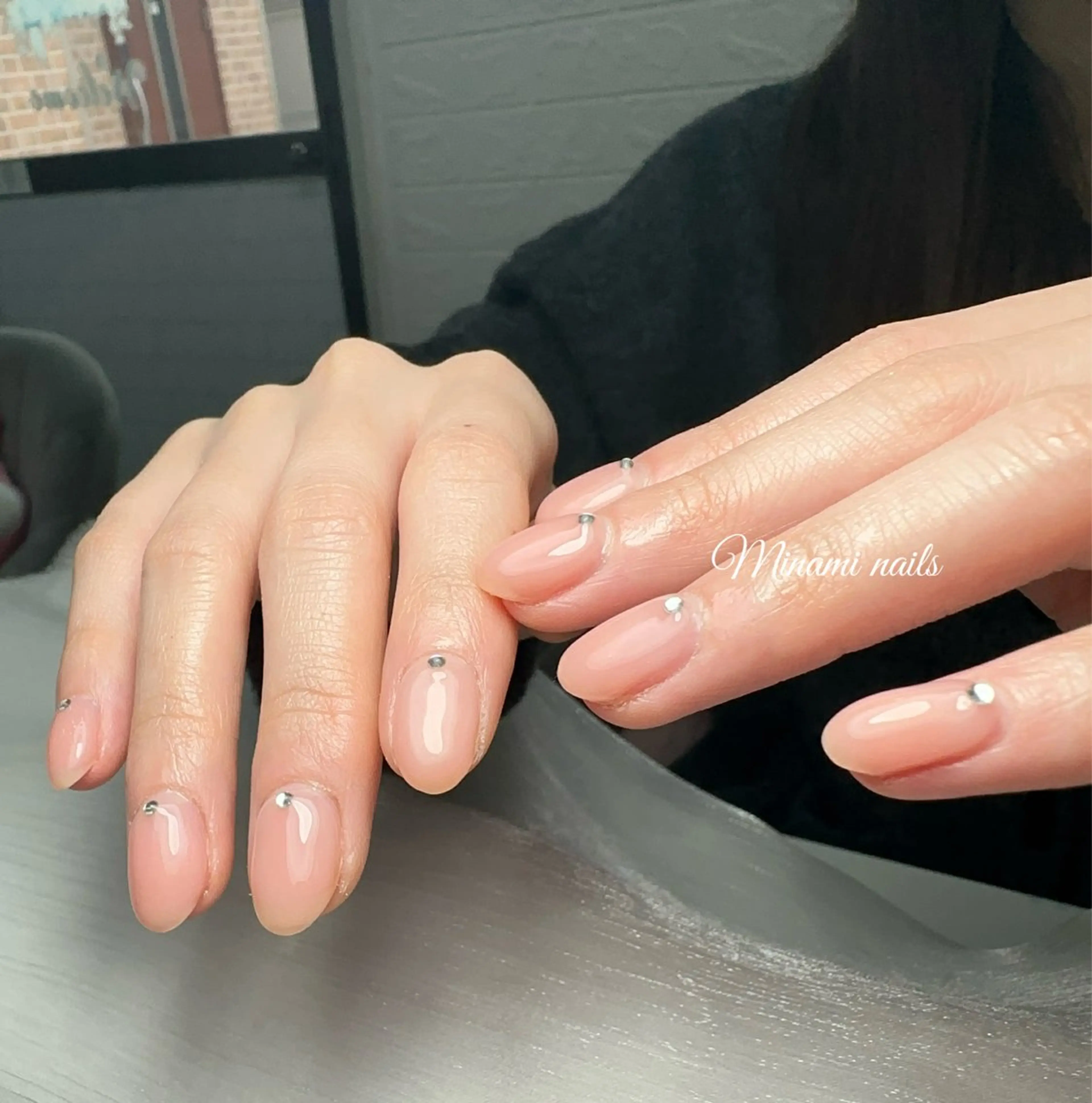 ネイル アートネイル オーロラネイル ガーリー キラキラネイル 韓国ネイル ハンドネイル Minami Nailsのネイルデザイン