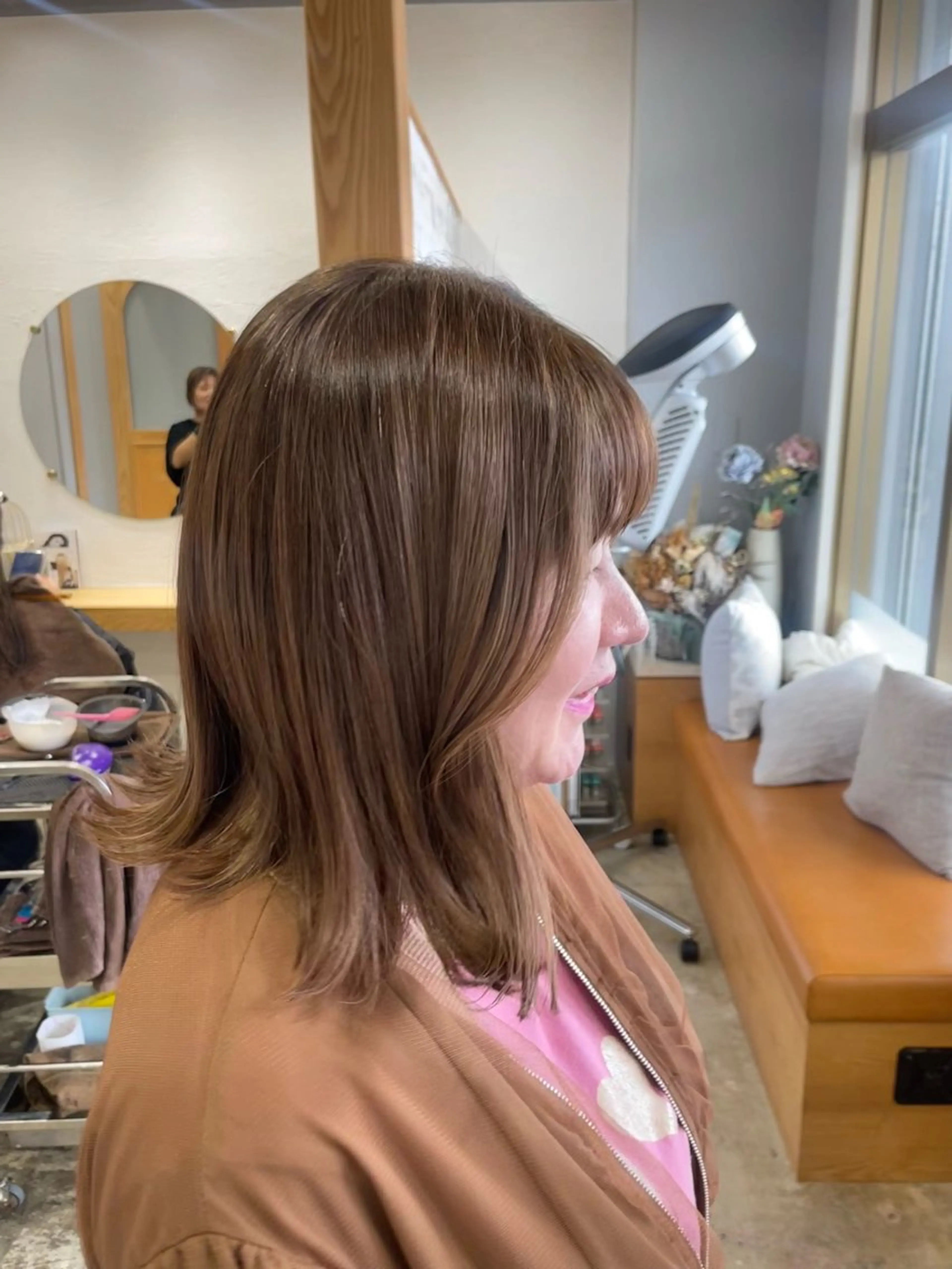 ミディアム ヘアカラー トリートメント miloc himekaのヘアスタイル