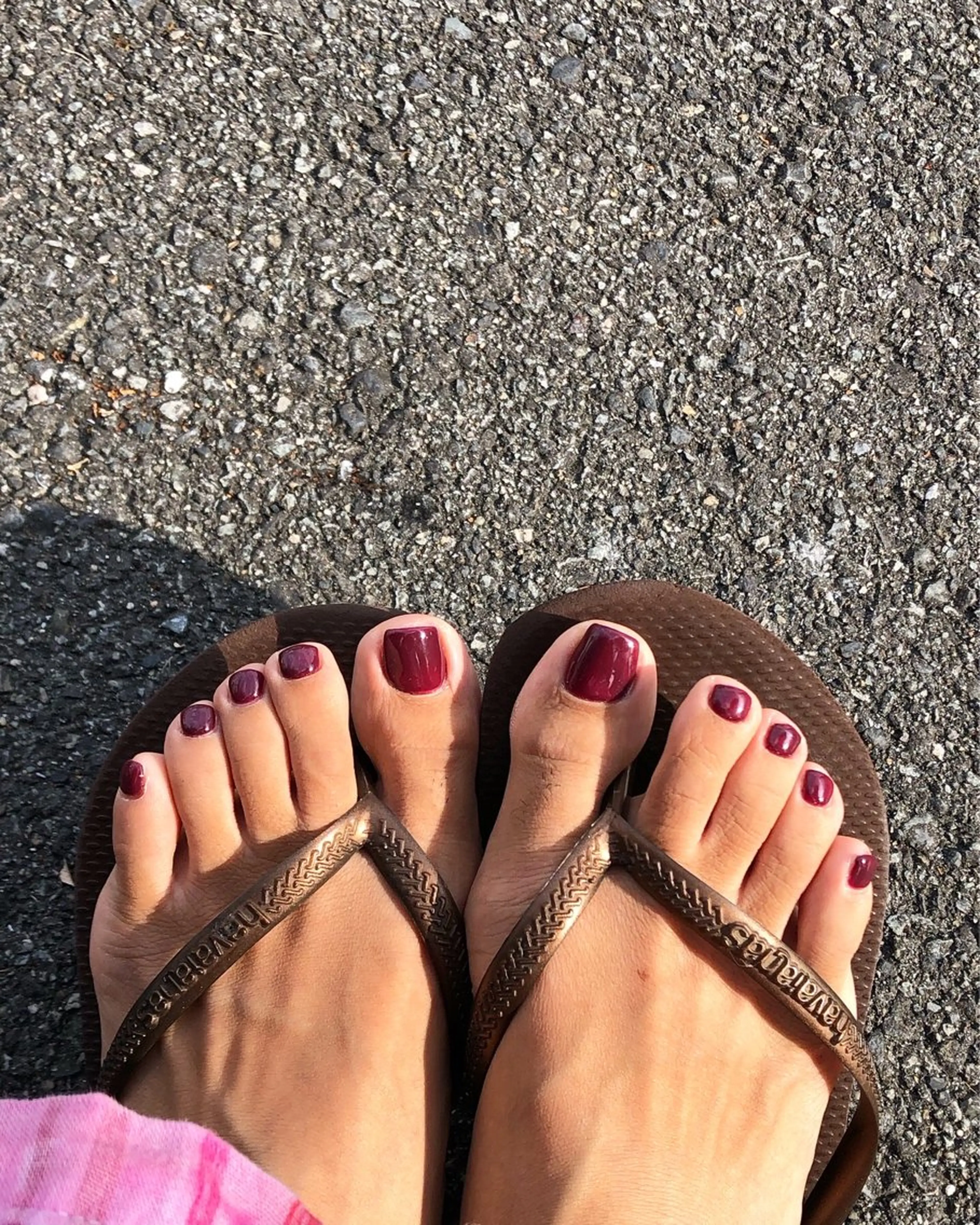 ネイル フットネイル ワンカラーネイル asumi's nice  nails所属・小西 明日美のネイルデザイン