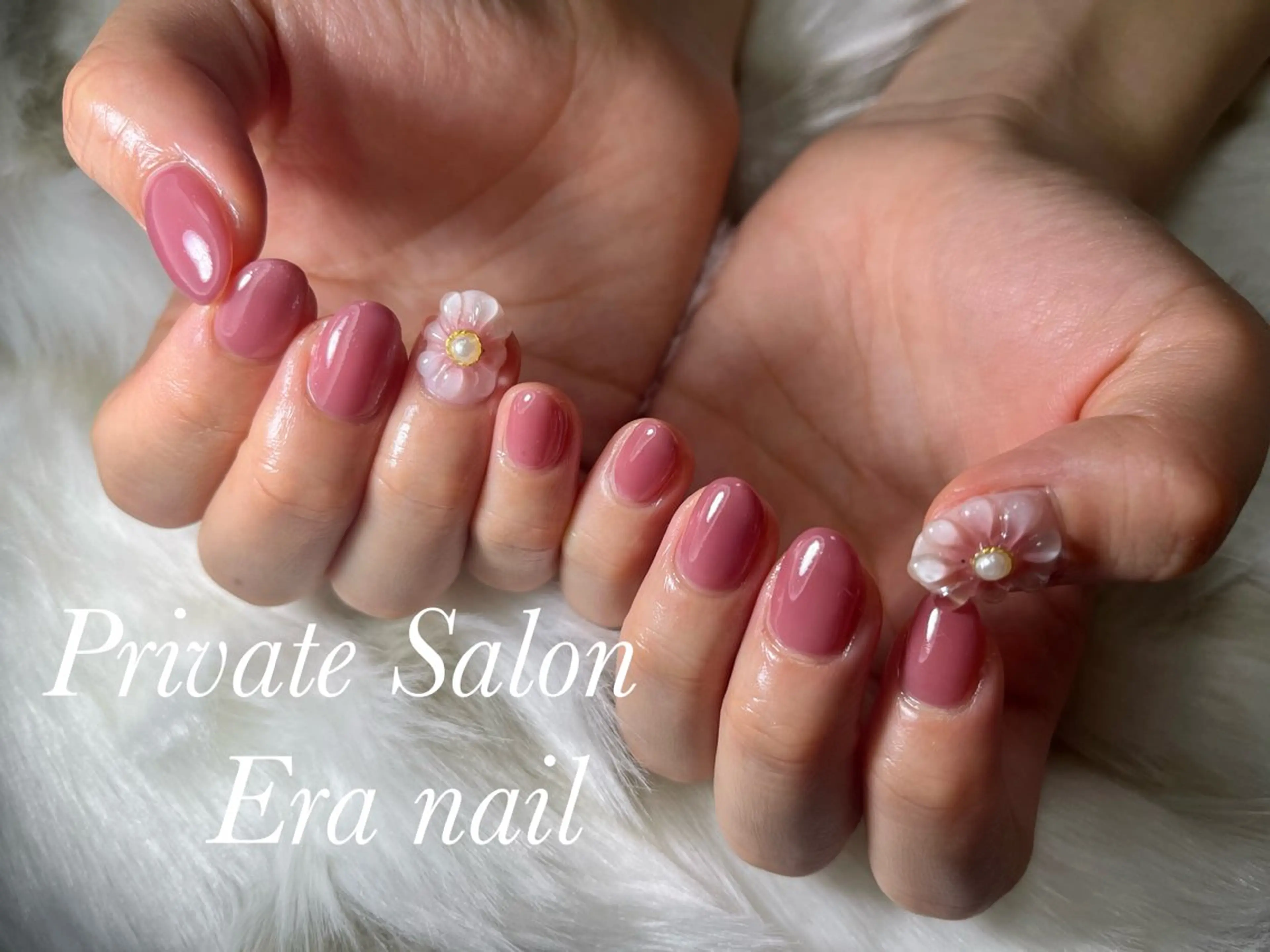 ネイル フラワーネイル ぷっくりネイル Era nailのネイルデザイン