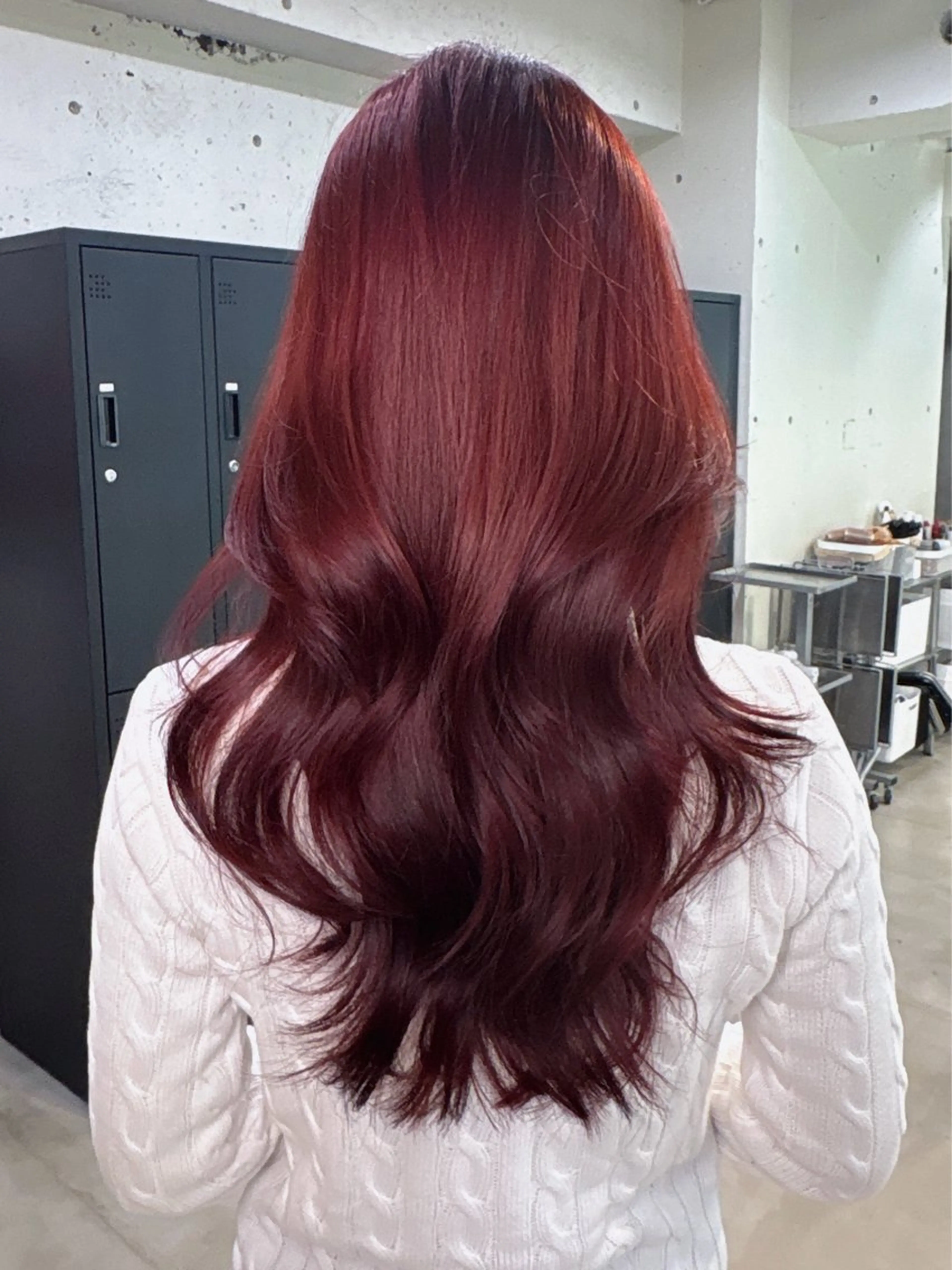 ロング カラー レイヤーカット ロング カット ヘアカラー Airi 韓国y2k レイヤーカットのヘアスタイル