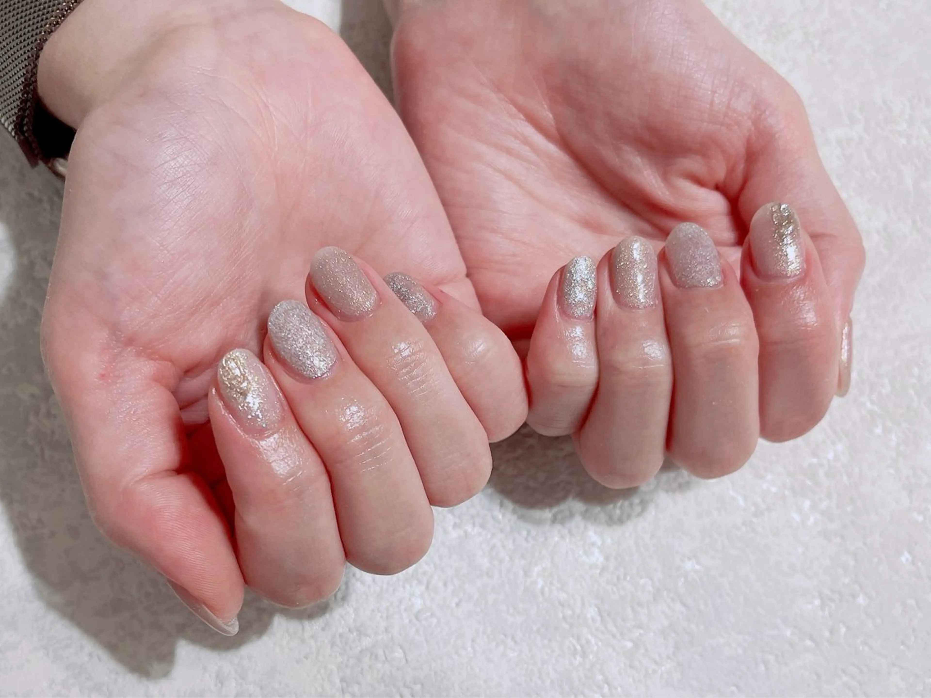 ネイル ジェルネイル 韓国ネイル パラジェル 冬ネイル ハンドネイル kikinail 溝の口のネイルデザイン