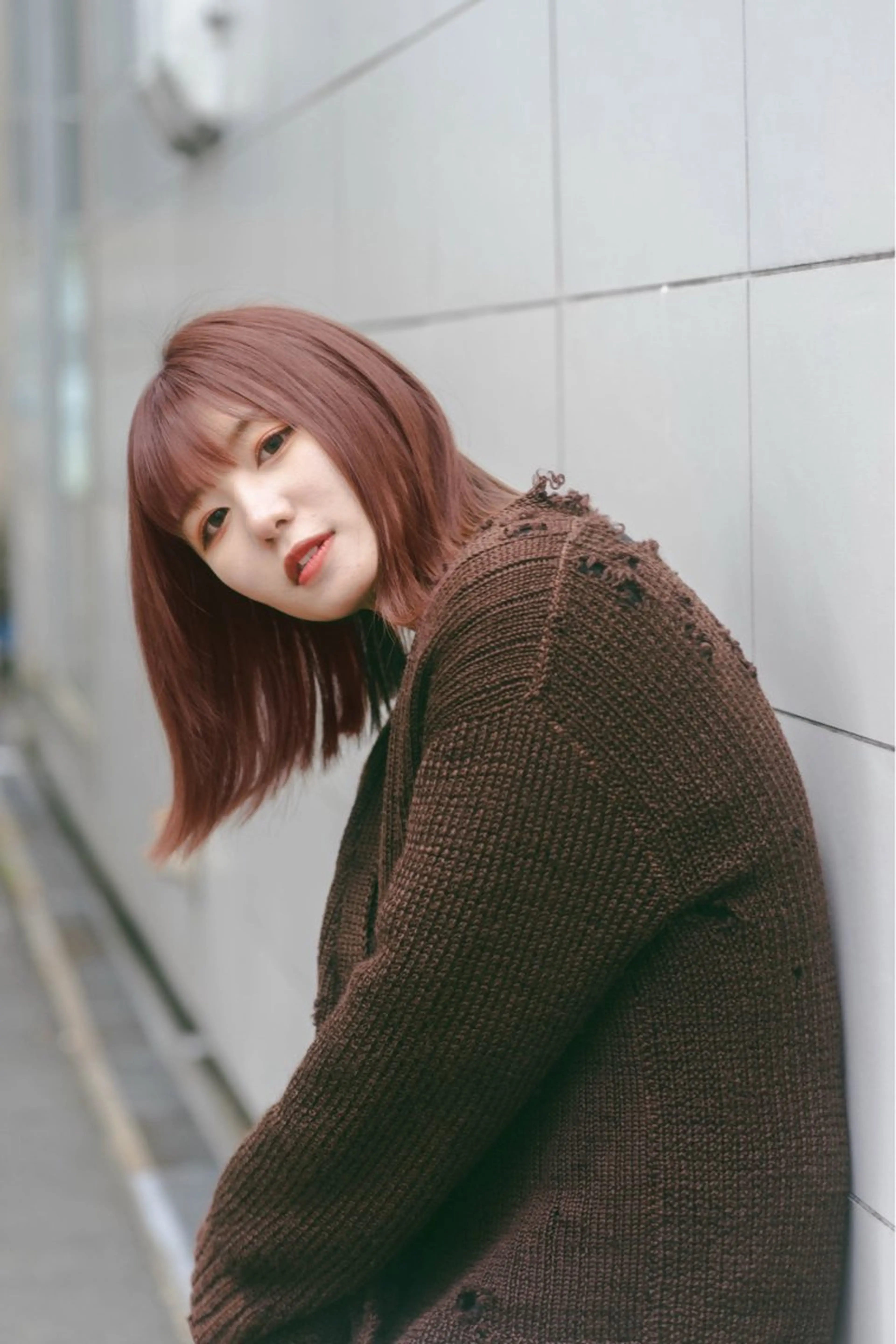 ミディアム カラー ホンマル　モトキ /ボブ/暖色🍊のヘアスタイル