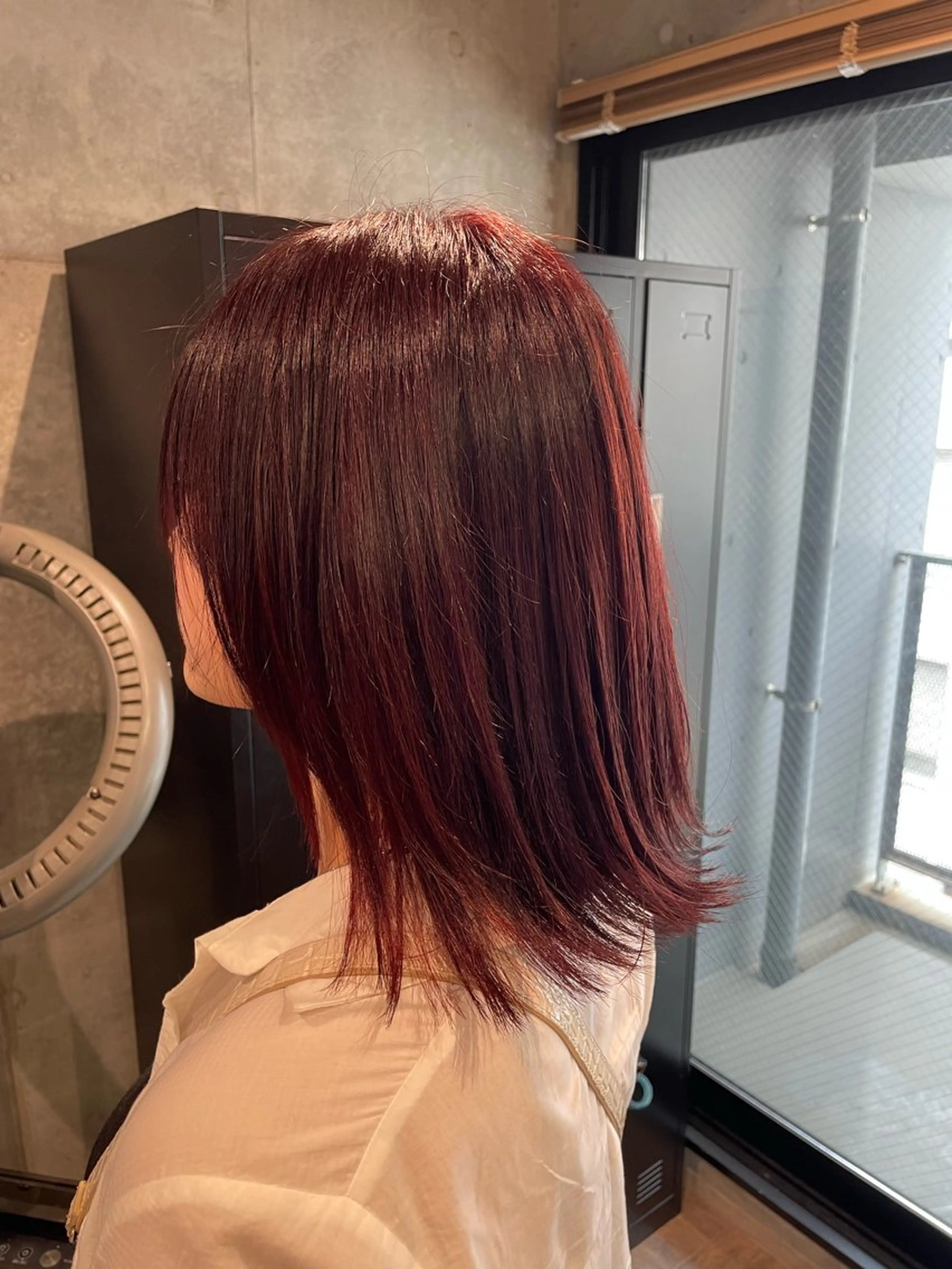 ミディアム カラー shoko/ 海外ガール風パーマのヘアスタイル