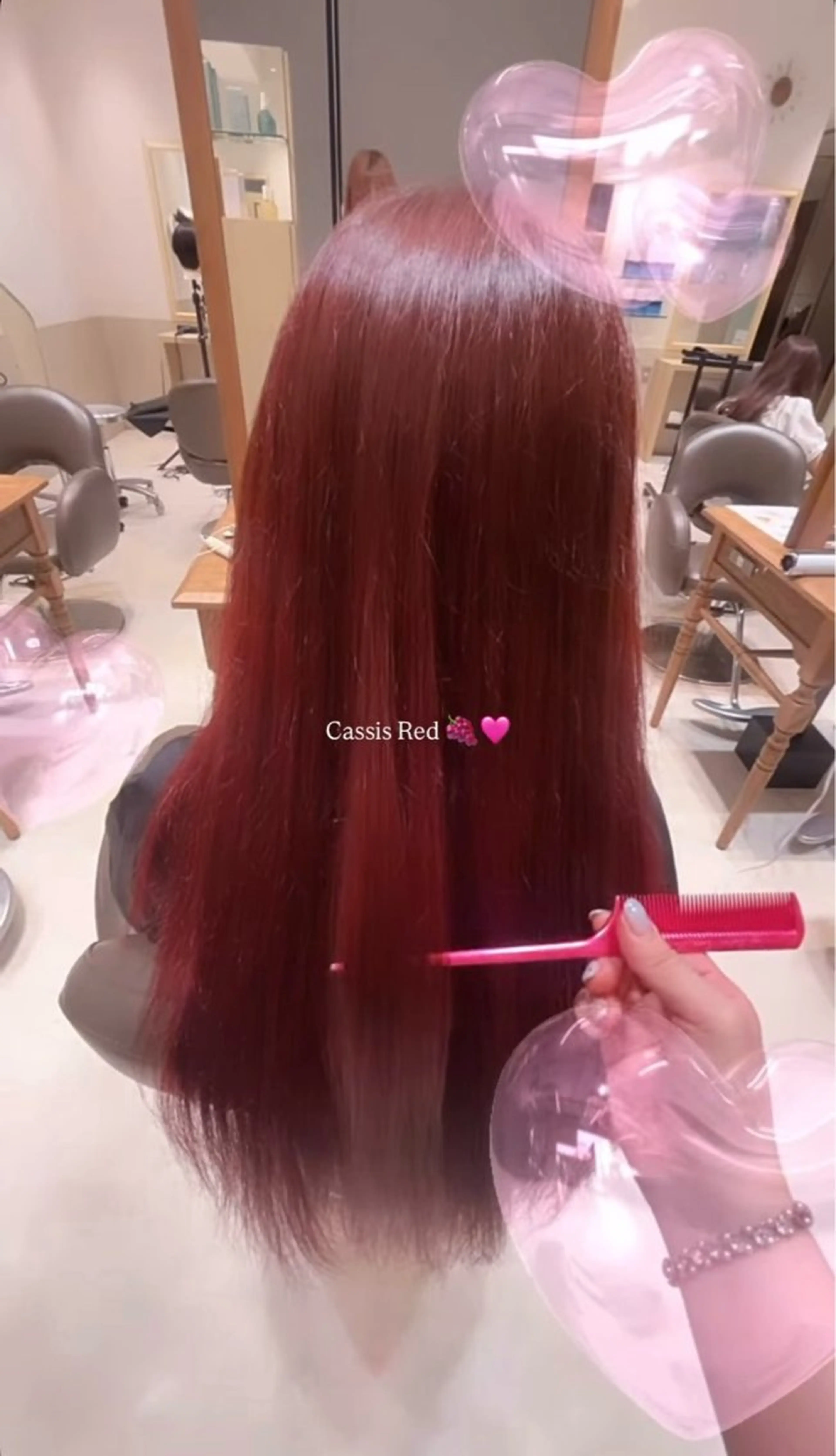 ロング カラー ブリーチ 阪口 優希のヘアスタイル