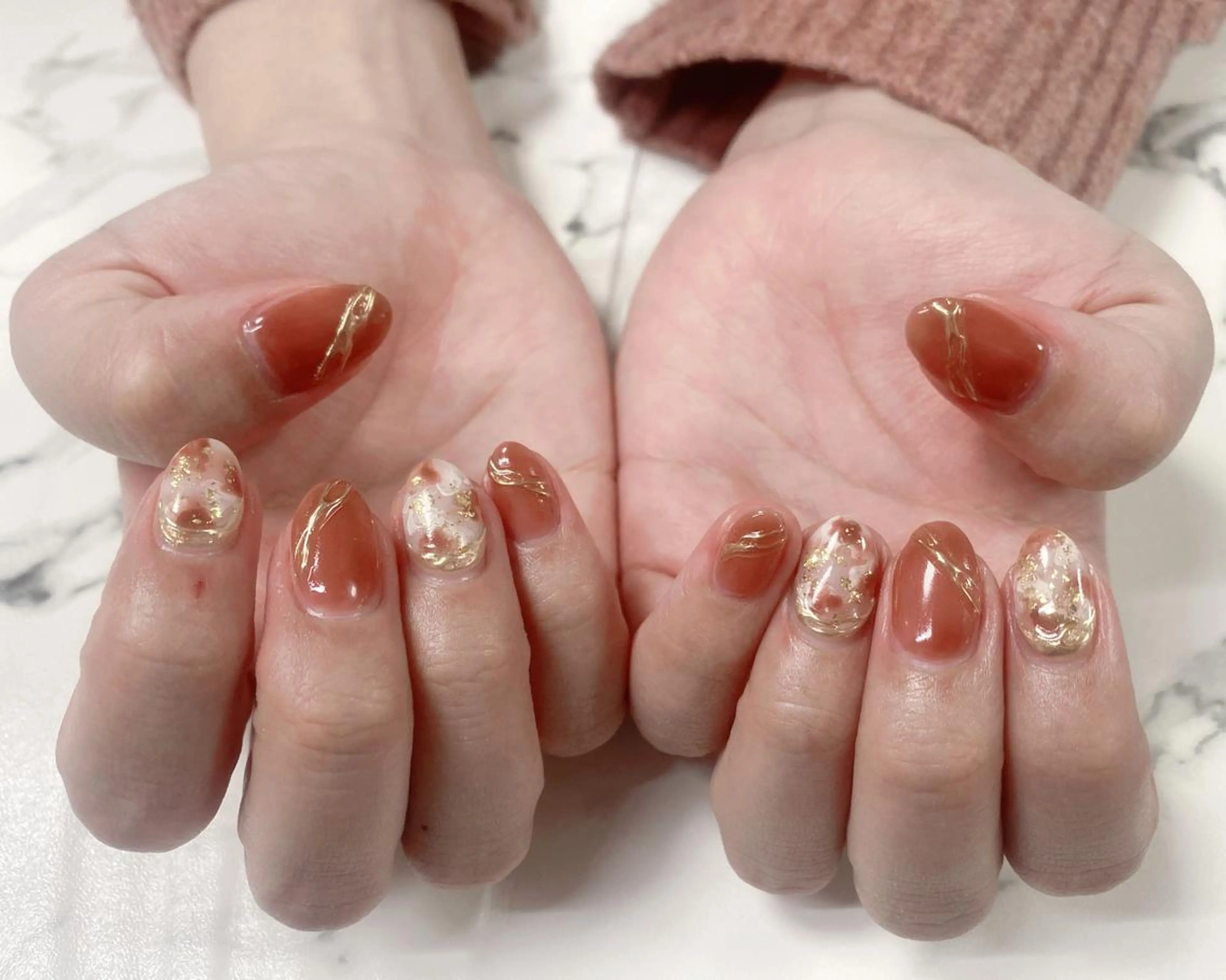 ロング カラー ネイル アートネイル Q Free nailsのネイルデザイン