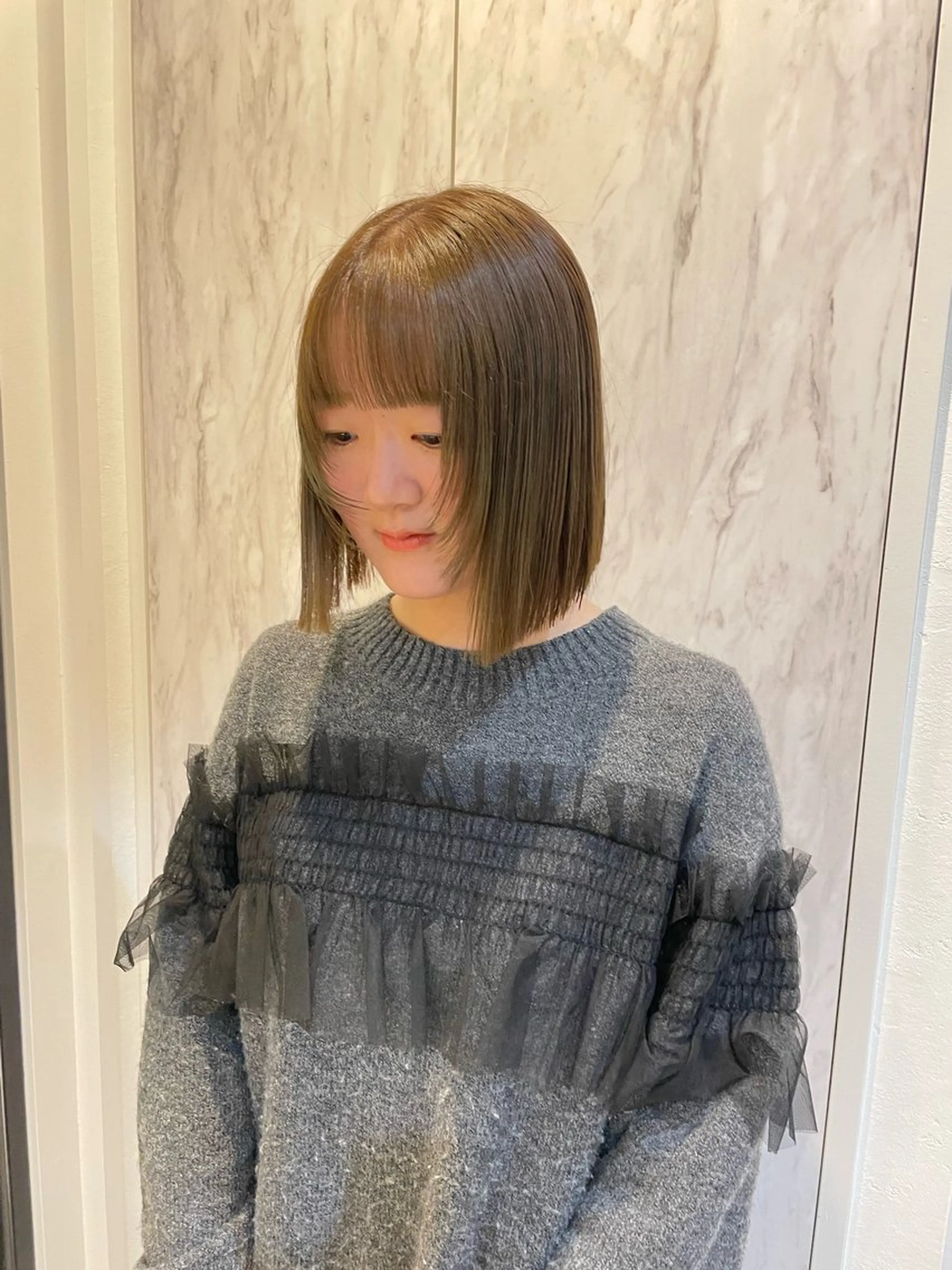 カット＋プレミアムカラー＋4stepトリートメント(ホームケア付きのトリートメントあり）の写真