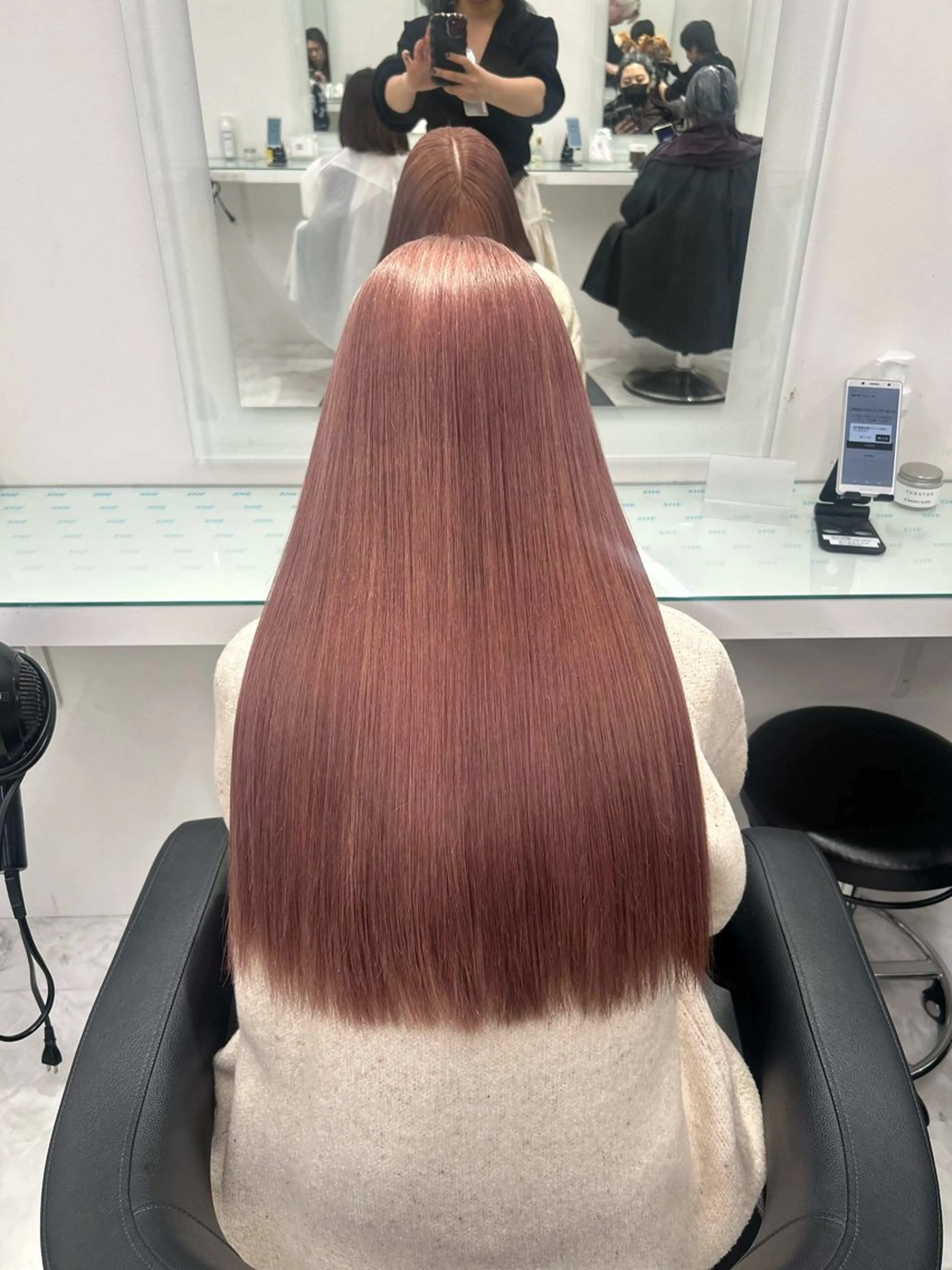 🌼ミニモ学割🌼1日2名様🩵ブリーチありなし選べるダブルカラー＋オリジナルトリートメント🩵の写真