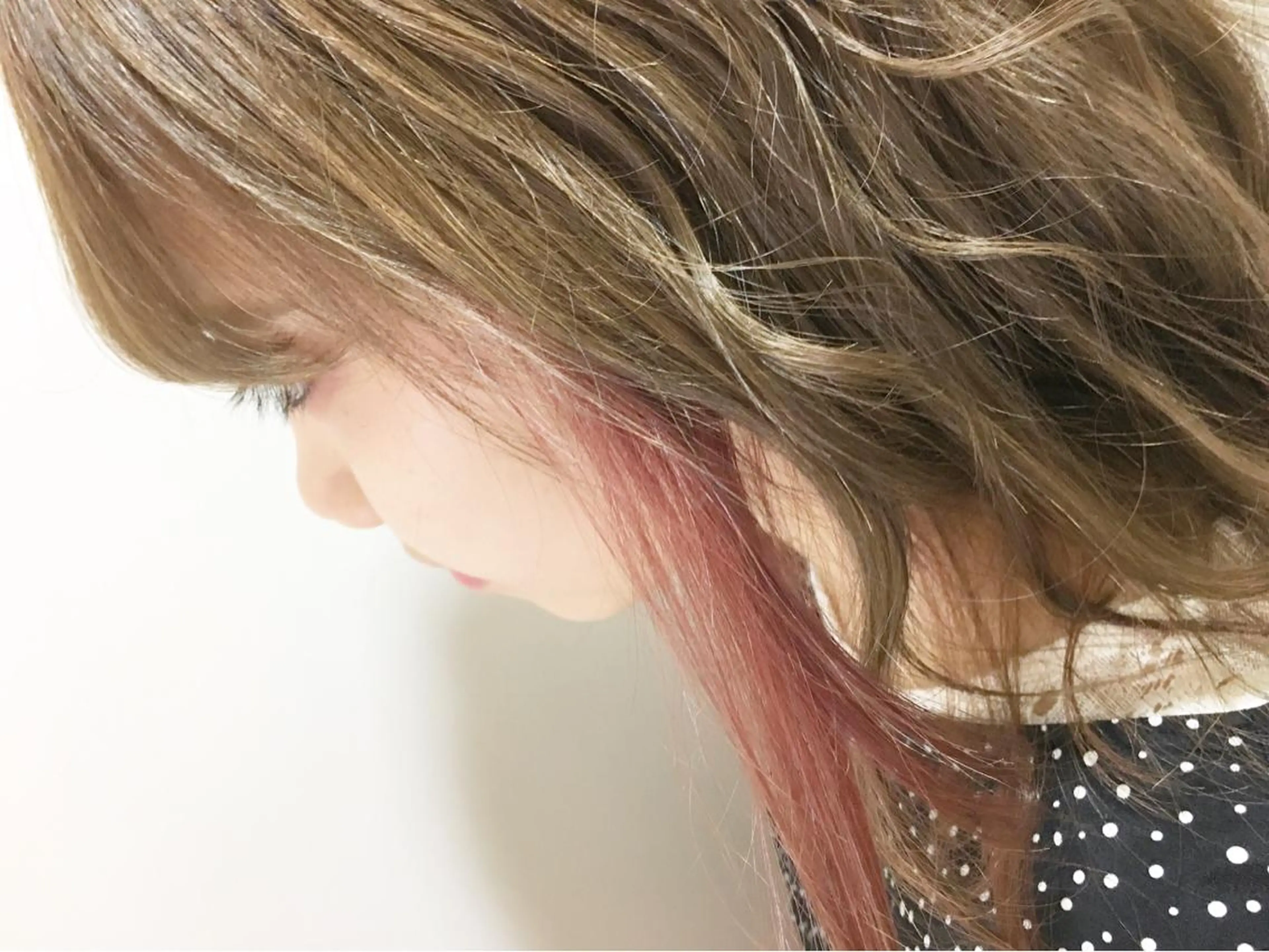 カラー ピンクカラー 永井 大希のヘアスタイル