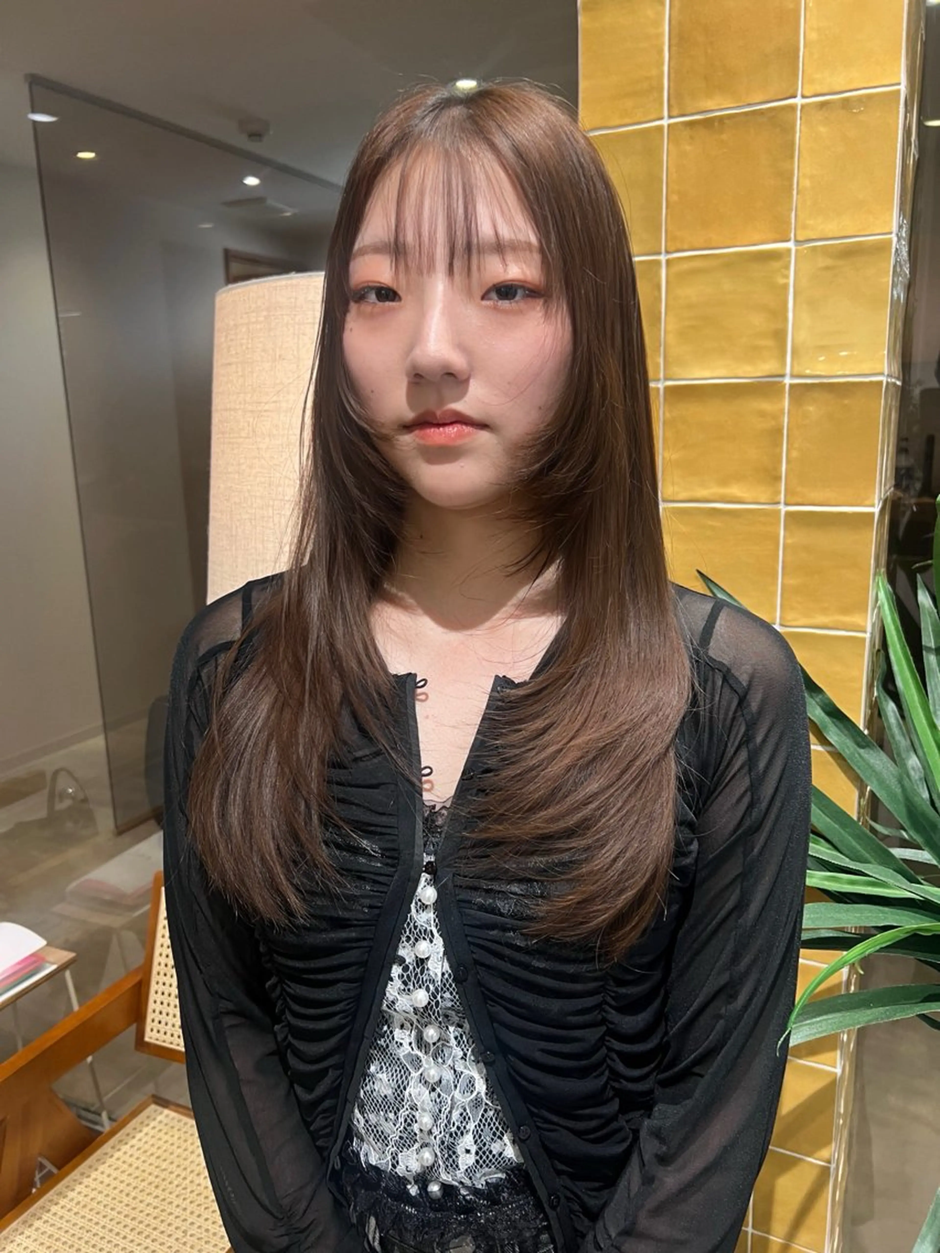 ⭐️お手頃に髪質改善⭐️ケアカラー+超音波髪質改善トリートメントの写真