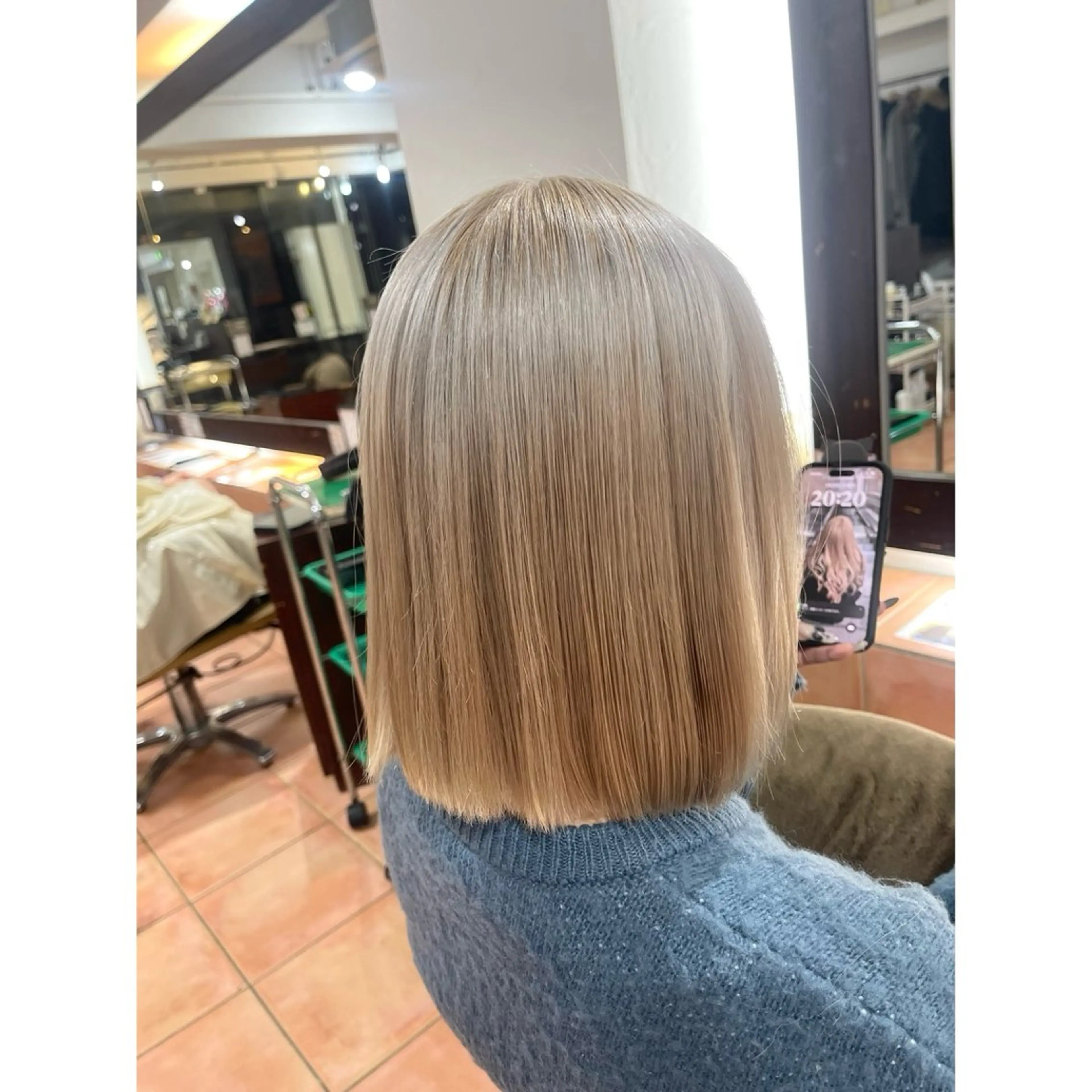 ミディアム カラー ヘアアレンジ ヘアカラー トリートメント 宮川 莉央のその他イメージ