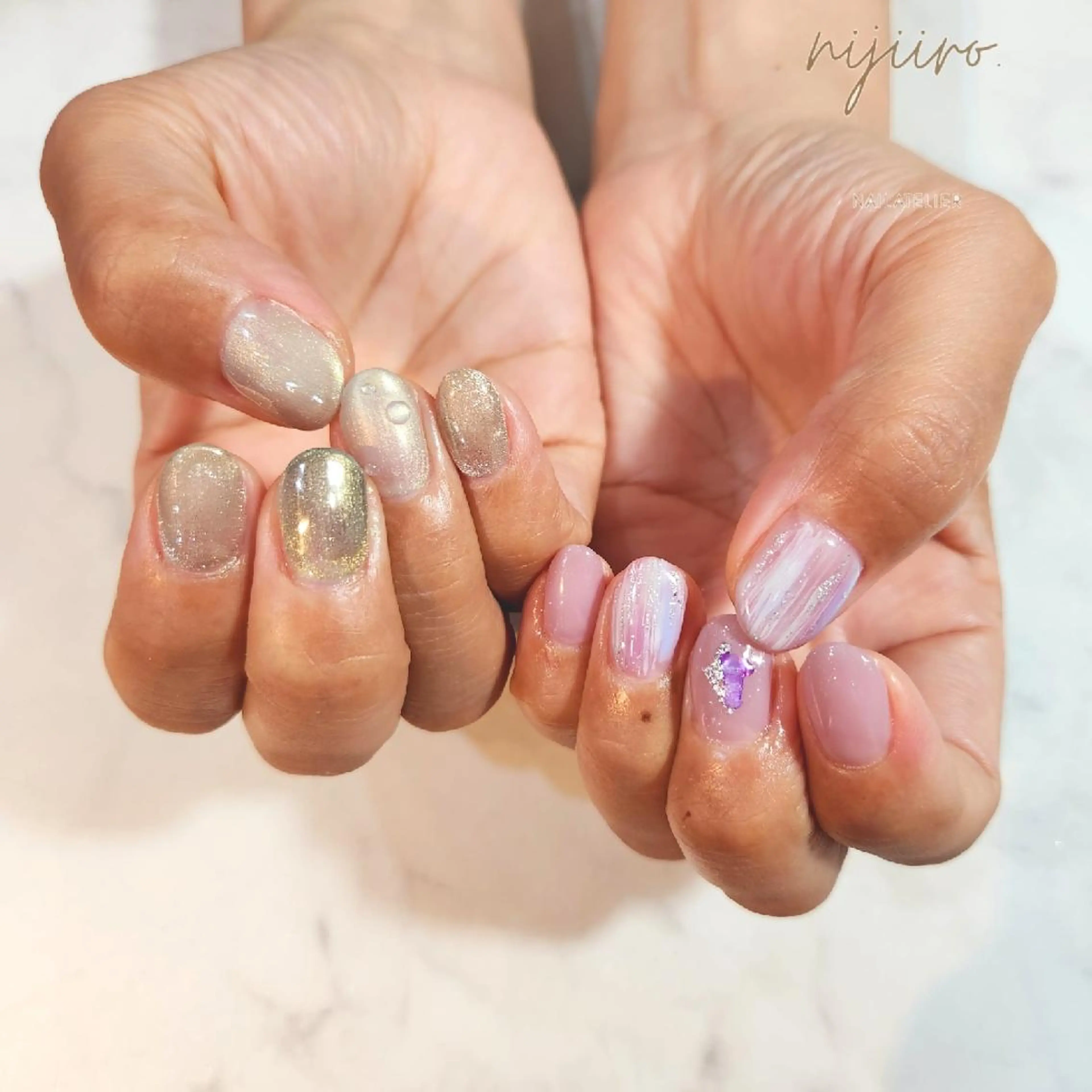 ネイル ハンドネイル nailatelier nijiiro.所属・nijiiro🌈 サトウのネイルデザイン