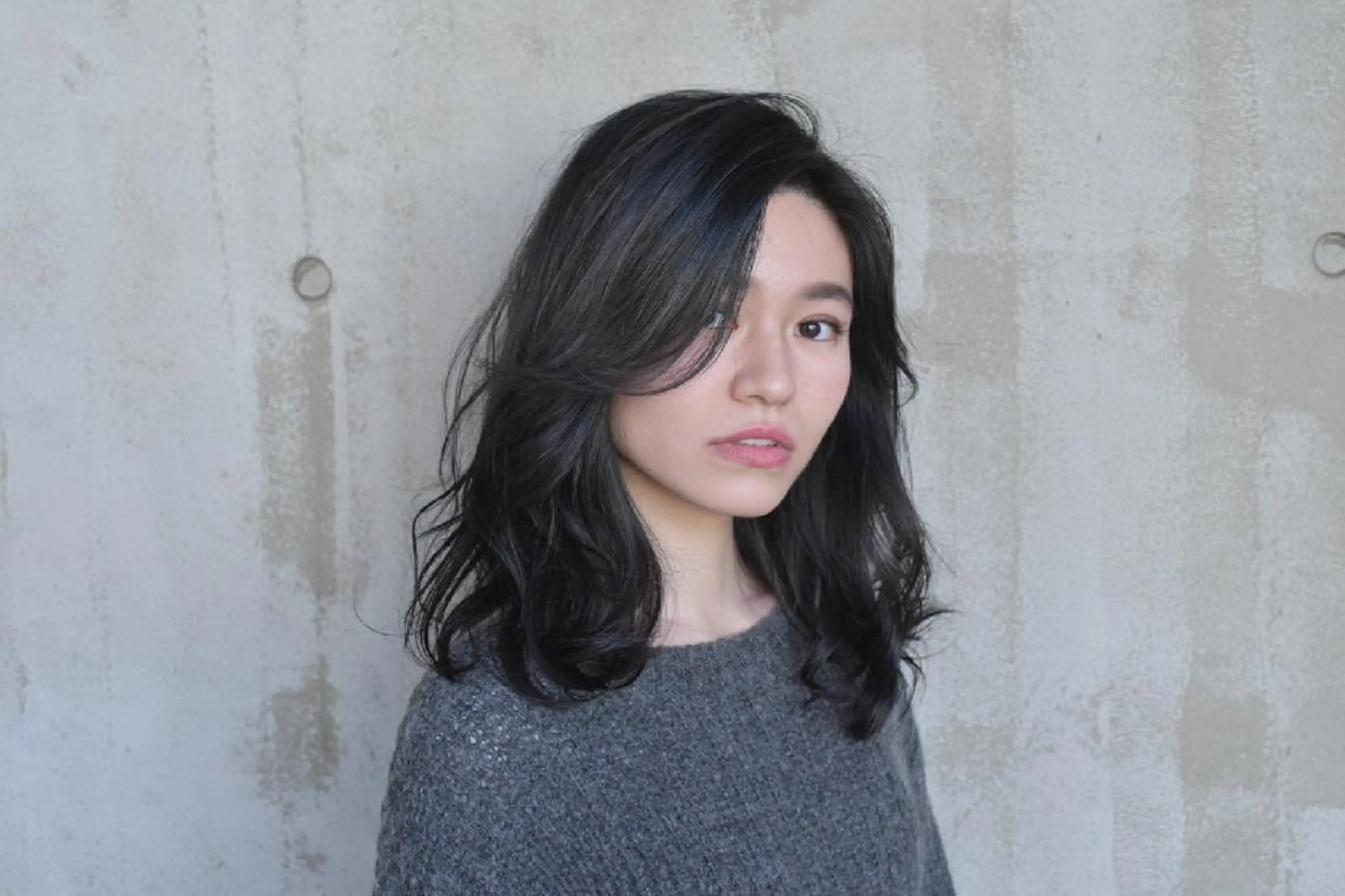 セミロング カラー パーマ 野々山 直貴のヘアスタイル