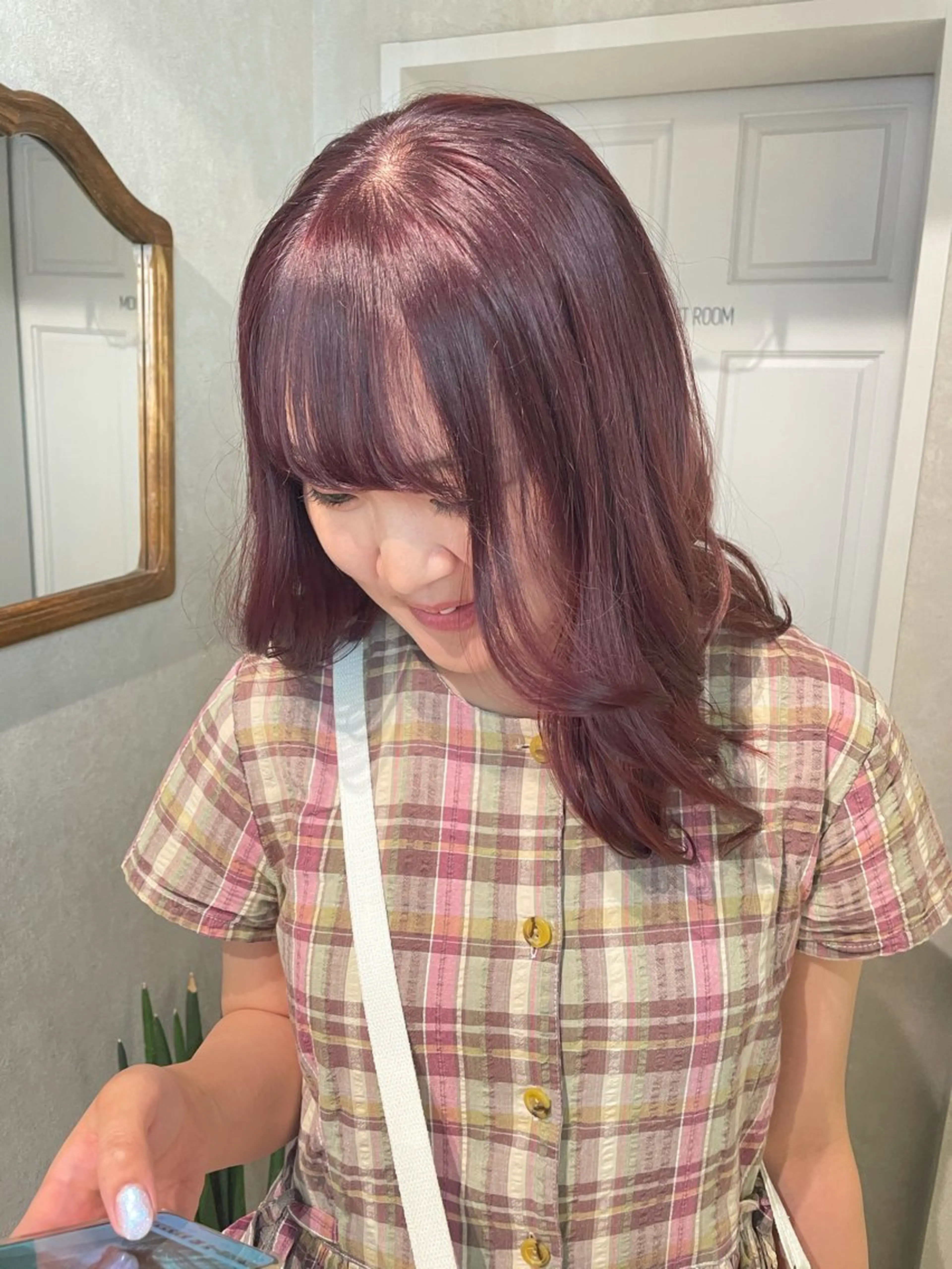 セミロング カラー ブリーチ ケアブリーチ 透明感カラー ダブルカラー ハイトーンカラー ナチュラル透明感🌱 小山美樹子のヘアスタイル