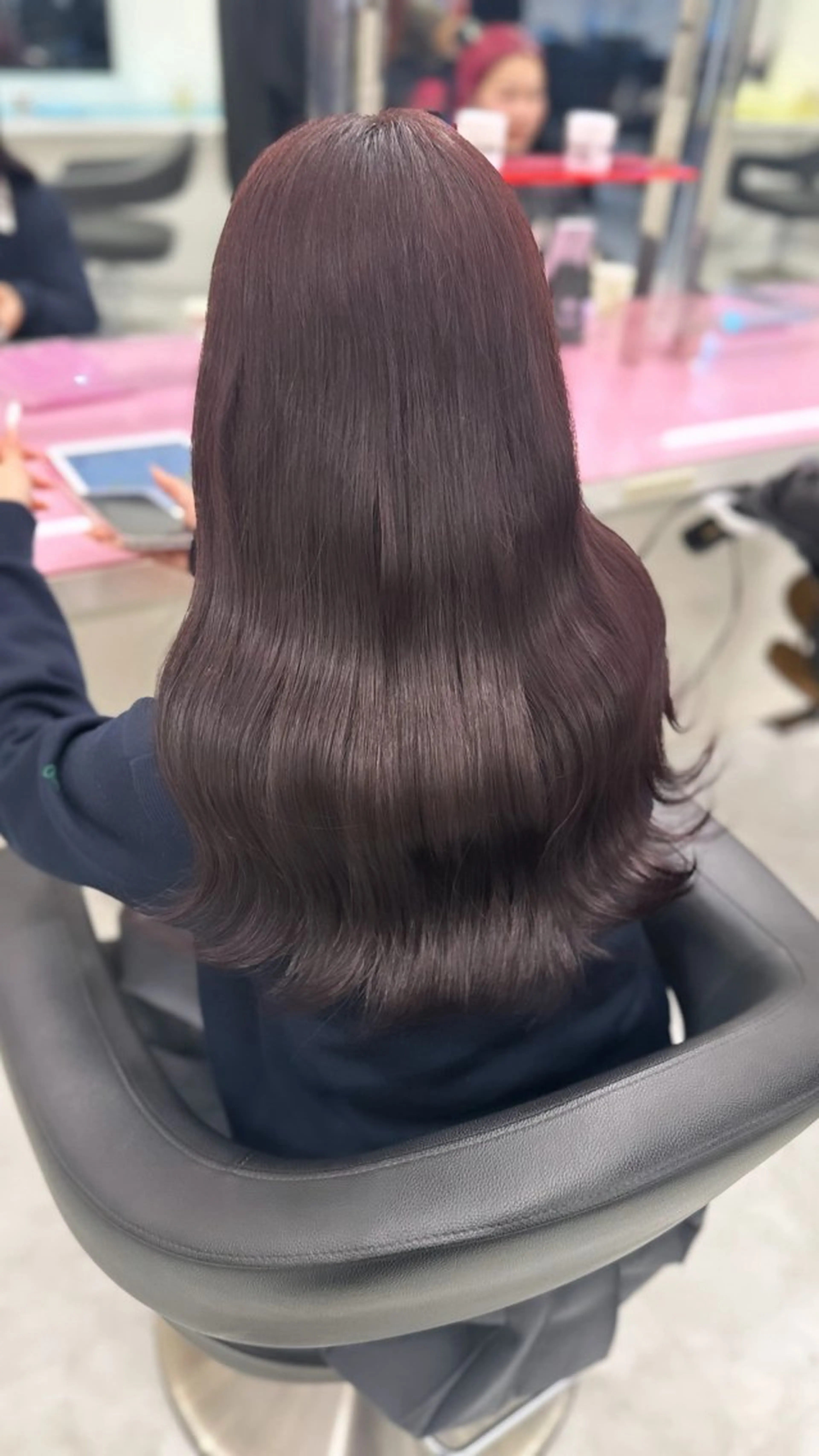 セミロング カラー ピンクカラー ♡ダブルカラー特化♡ miyuのヘアスタイル