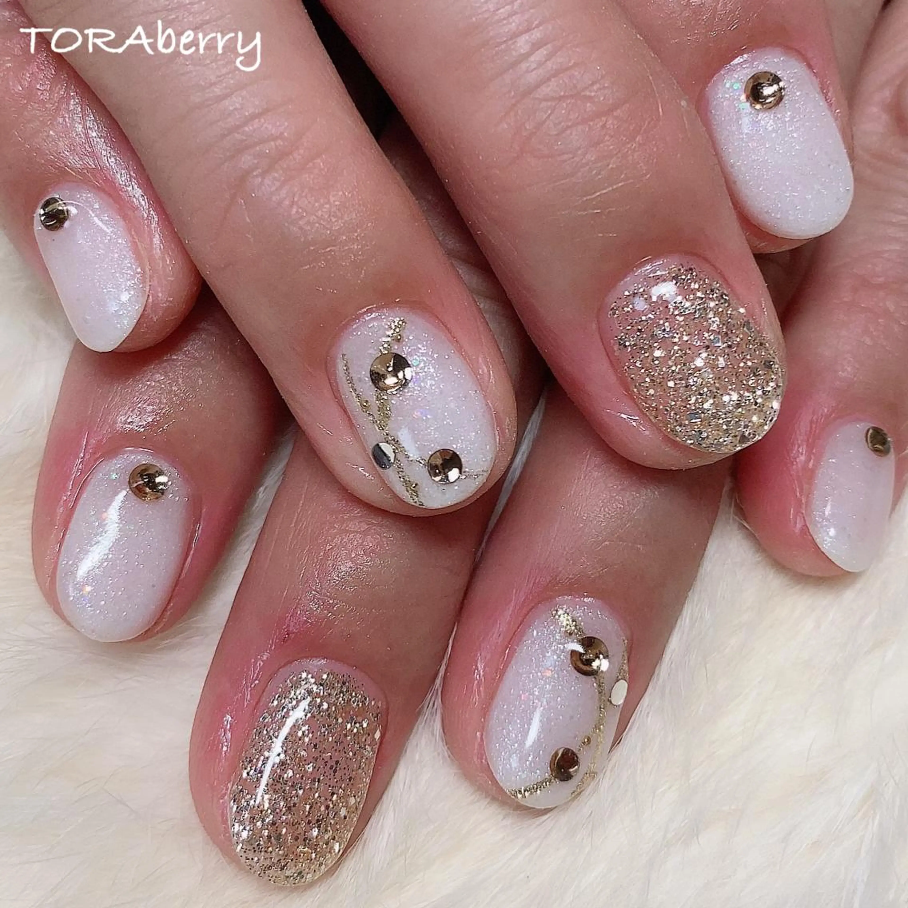 ネイル ラメ(グリッター) ハンドネイル ネイリスト なつみのネイルデザイン