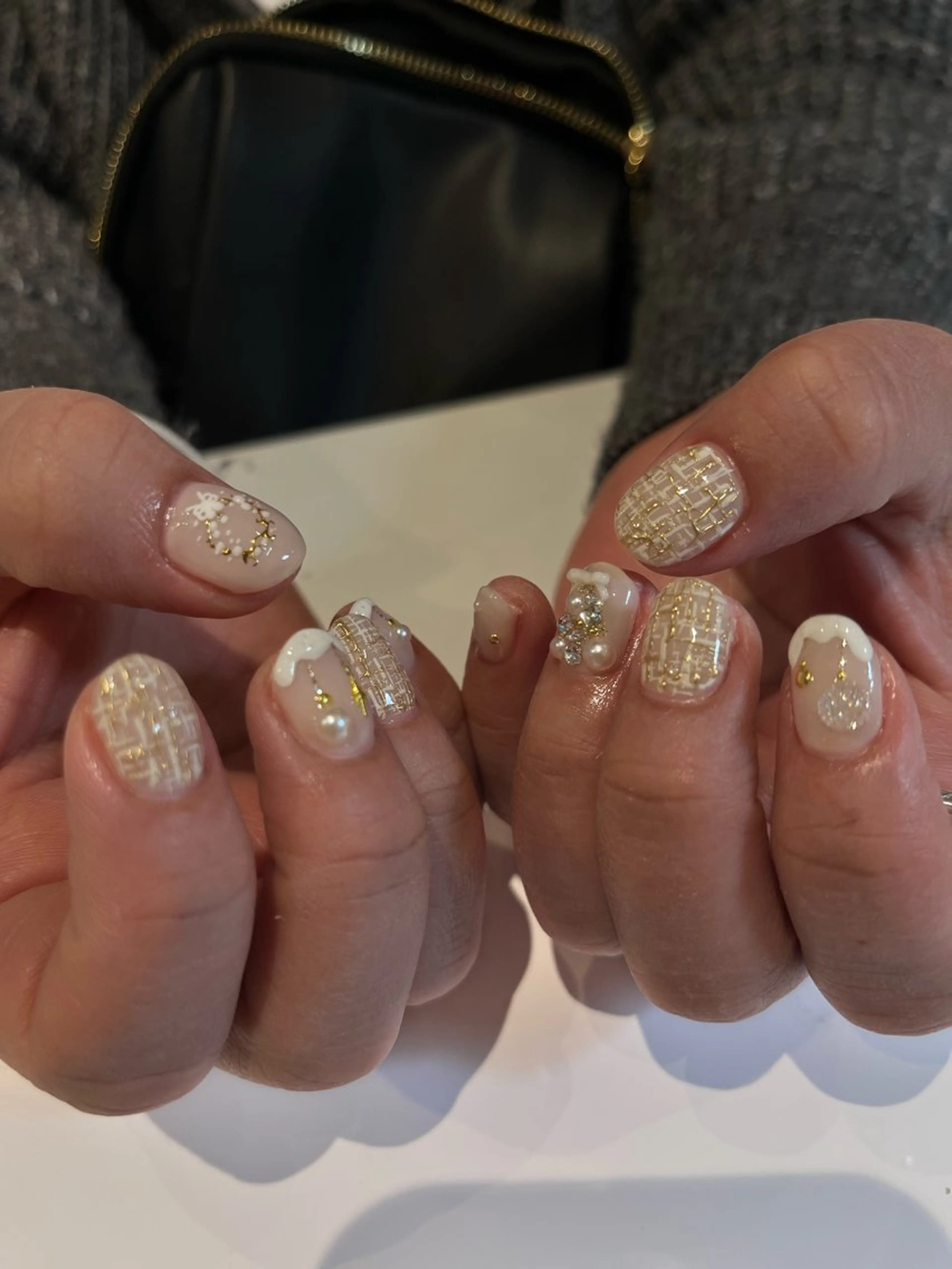 ネイル 冬ネイル クリスマス ハンドネイル ballie／小野原 なつみのネイルデザイン