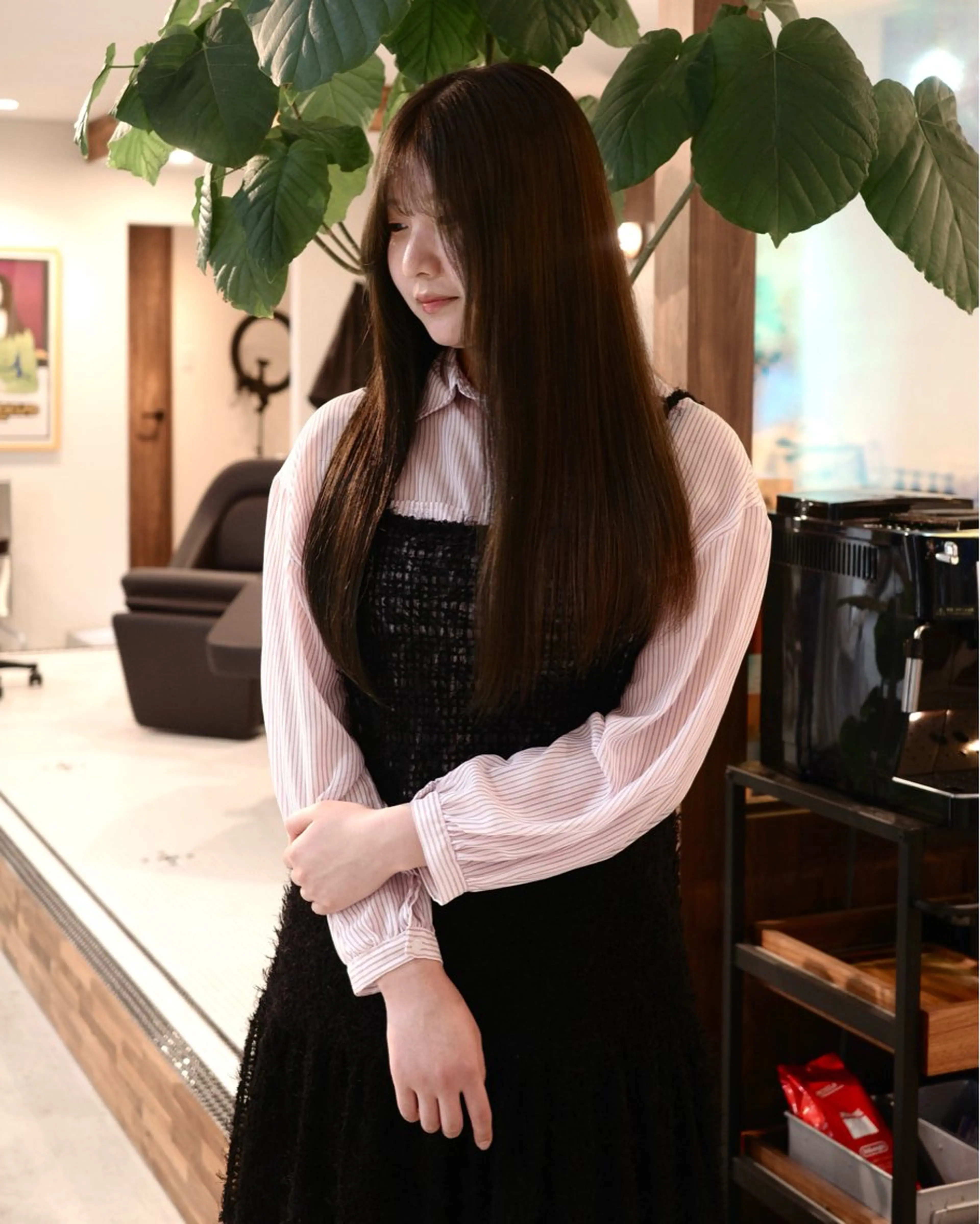 ロング (𝐡)𝐰𝐢𝐦 𝐲𝐮𝐧𝐚のヘアスタイル