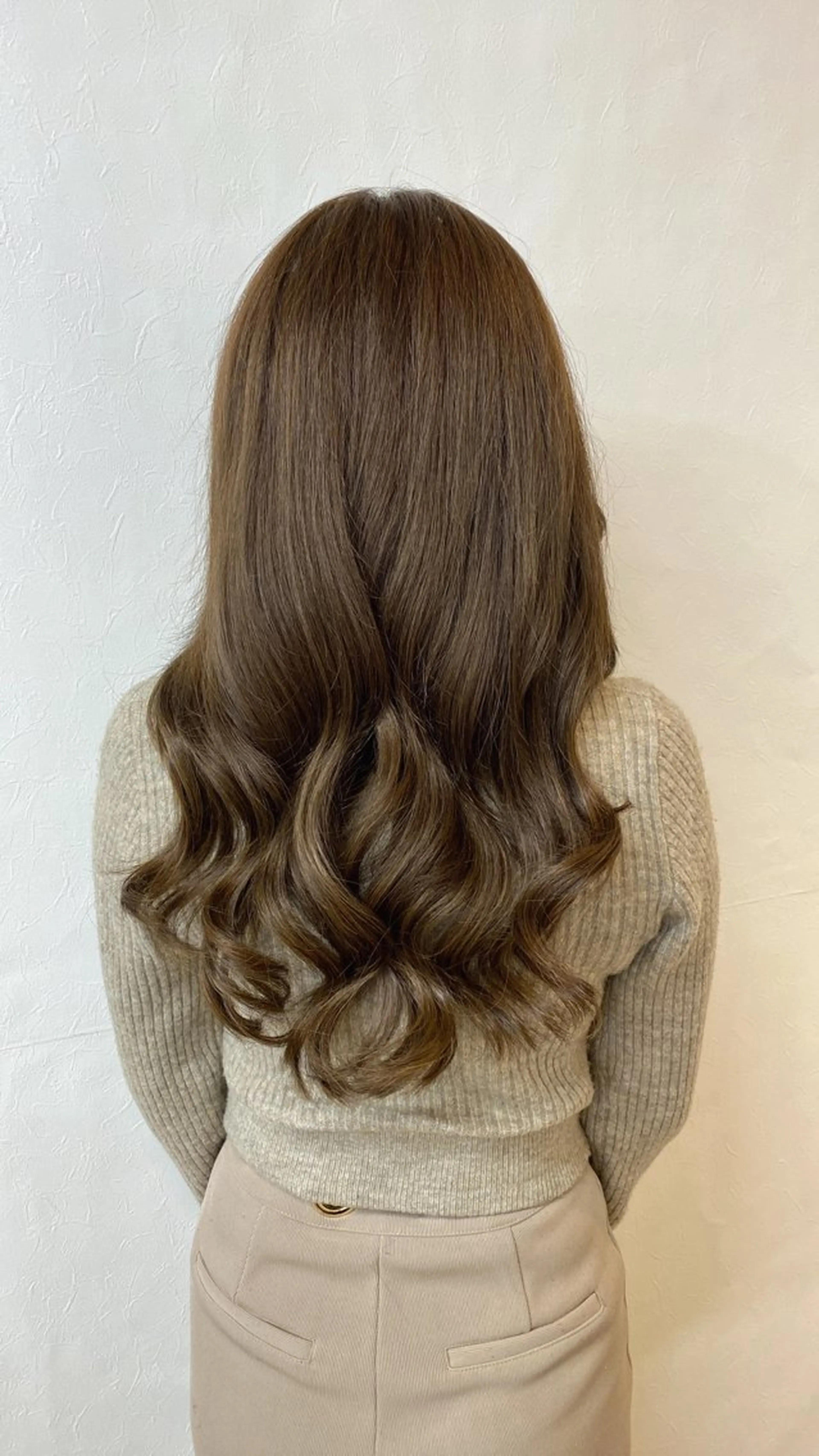 ロング カラー ヘアアレンジ ブラウンカラー ショコラブラウン エクステ ヘアカラー トリートメント エクステ GLOSS 心斎橋 山上のヘアスタイル