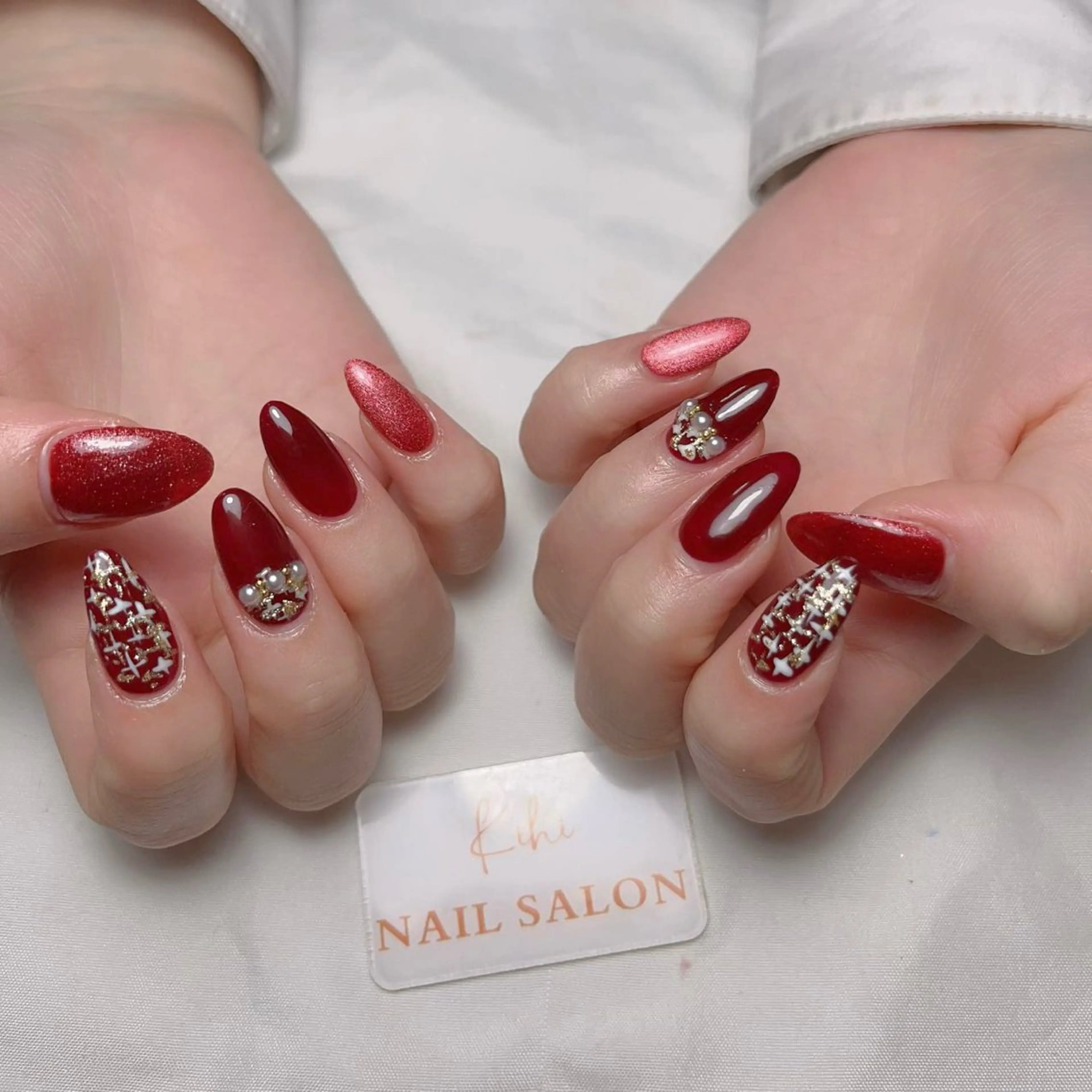 ネイル アートネイル フレンチネイル ジェルネイル グラデーション 韓国ネイル ハンドネイル ハンドケア さくら💮💮 【オフ無料】のネイルデザイン