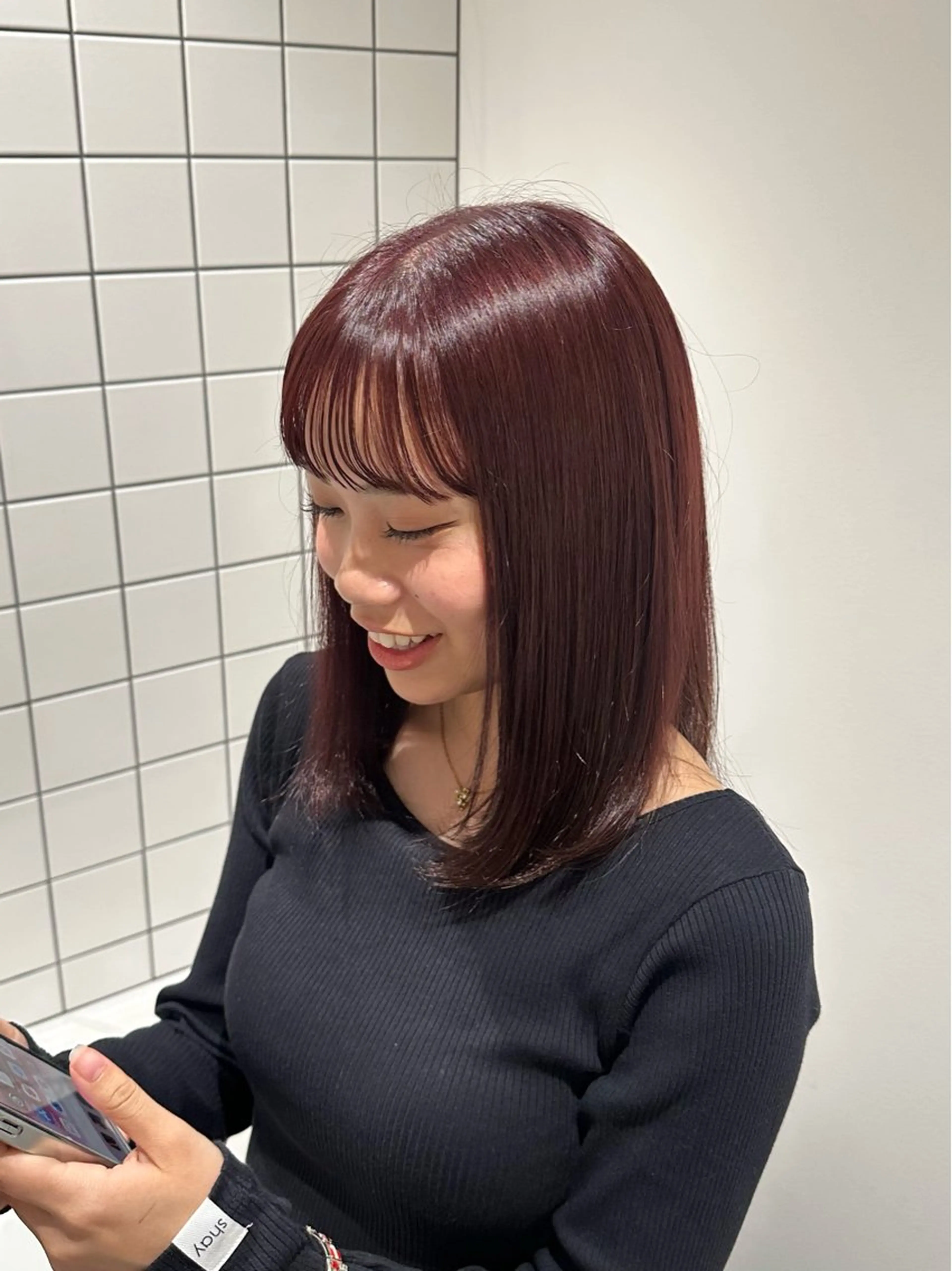 カラー shizuku / 🕊️透明感艶カラーのヘアスタイル