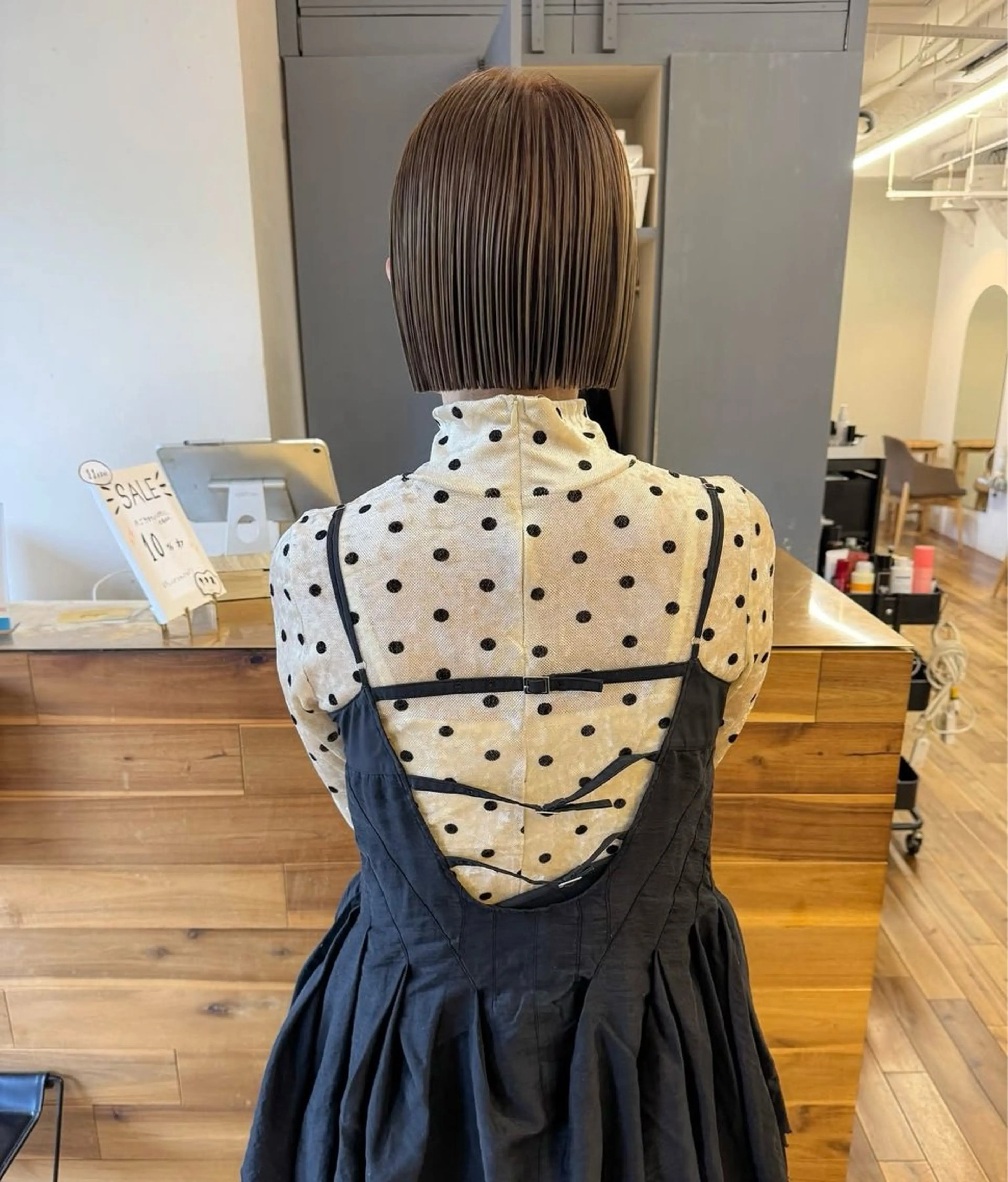 切りっぱなしボブ＋透明感カラー＋艶トリートメント✨の写真