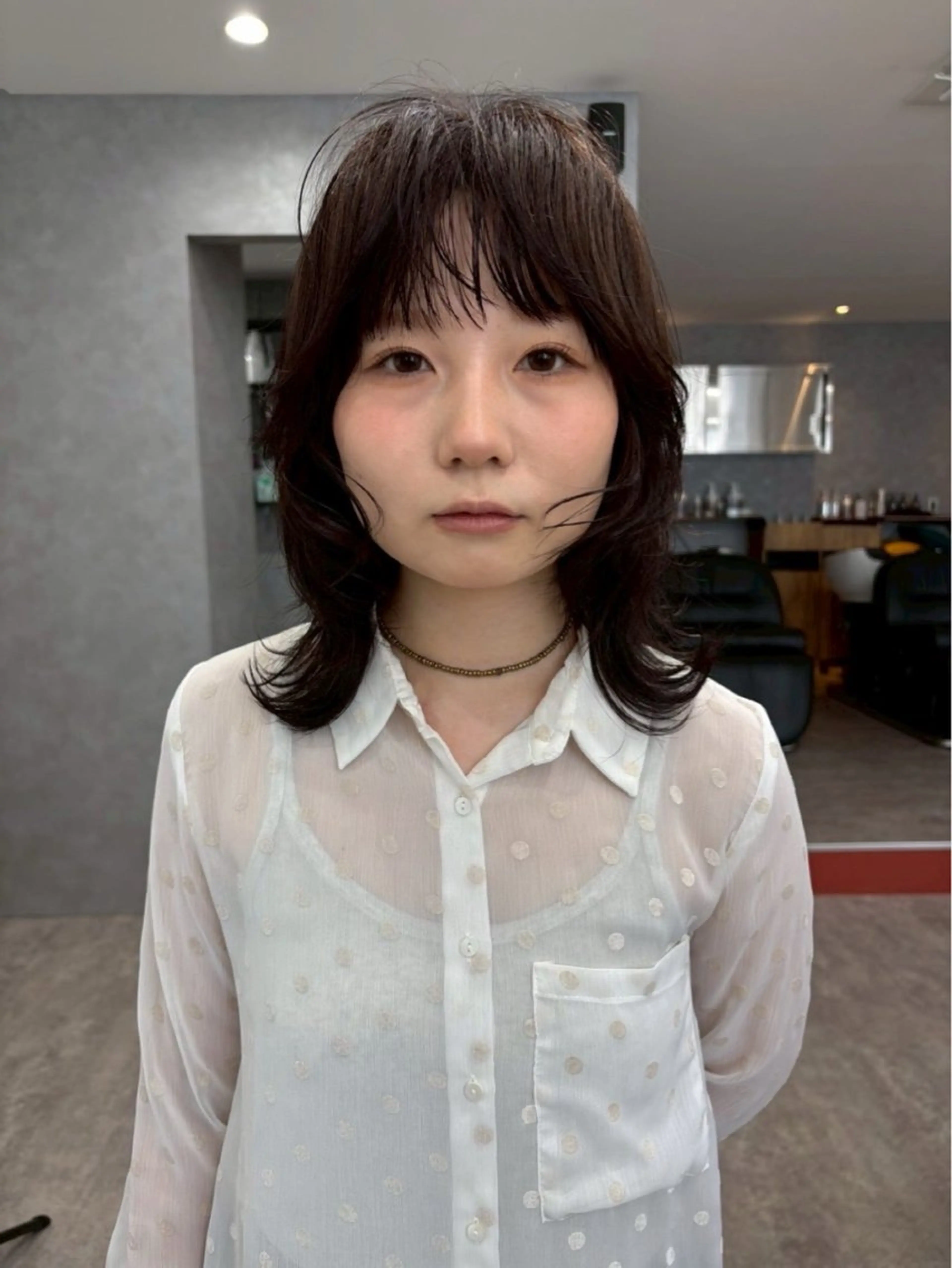 ミディアム aika/パーマ/ ショート/伏見のヘアスタイル