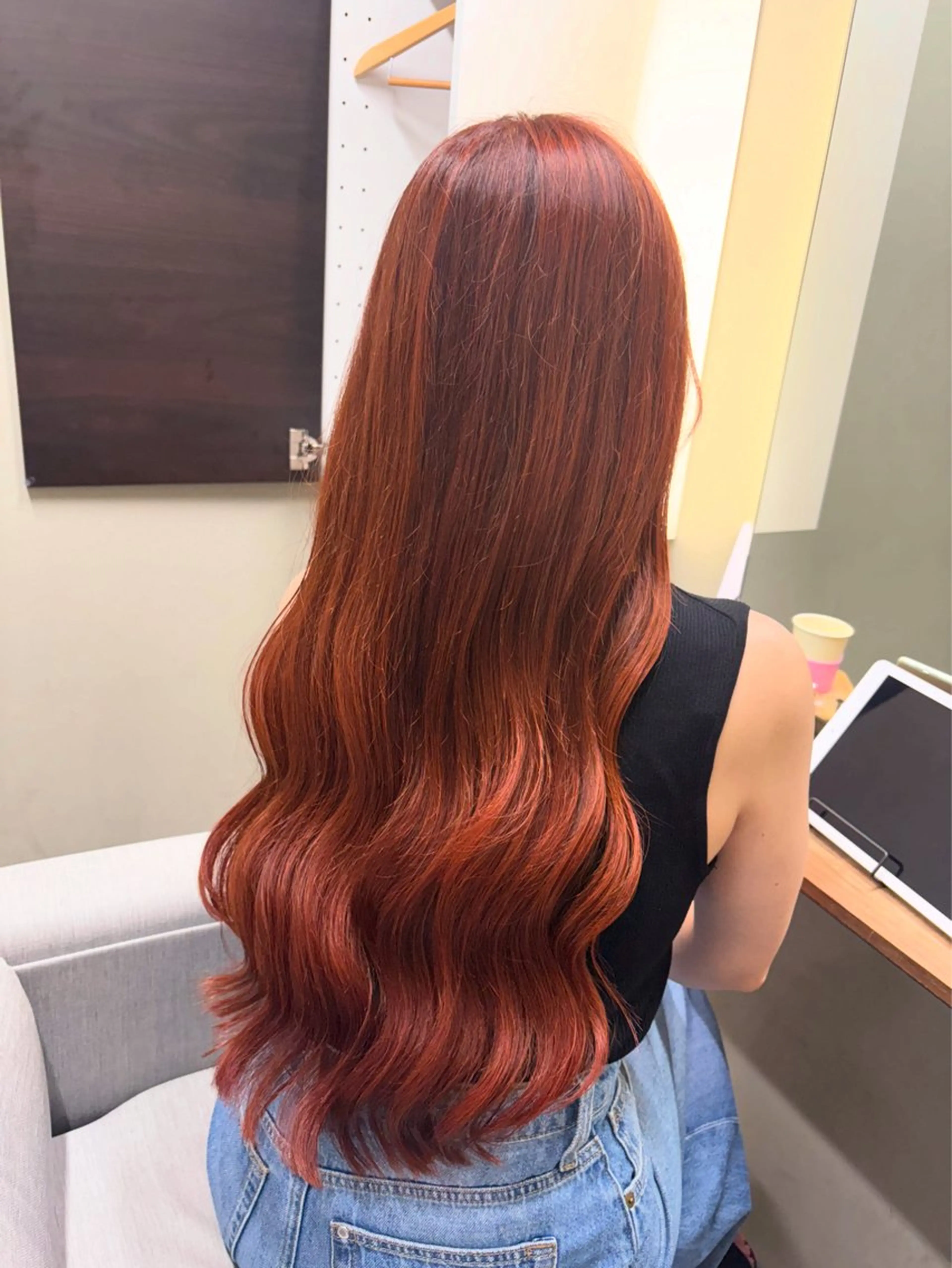 ロング カラー カット ヘアカラー トリートメント 髪質改善カラー&TR 縮毛矯正/弱酸性矯正のヘアスタイル