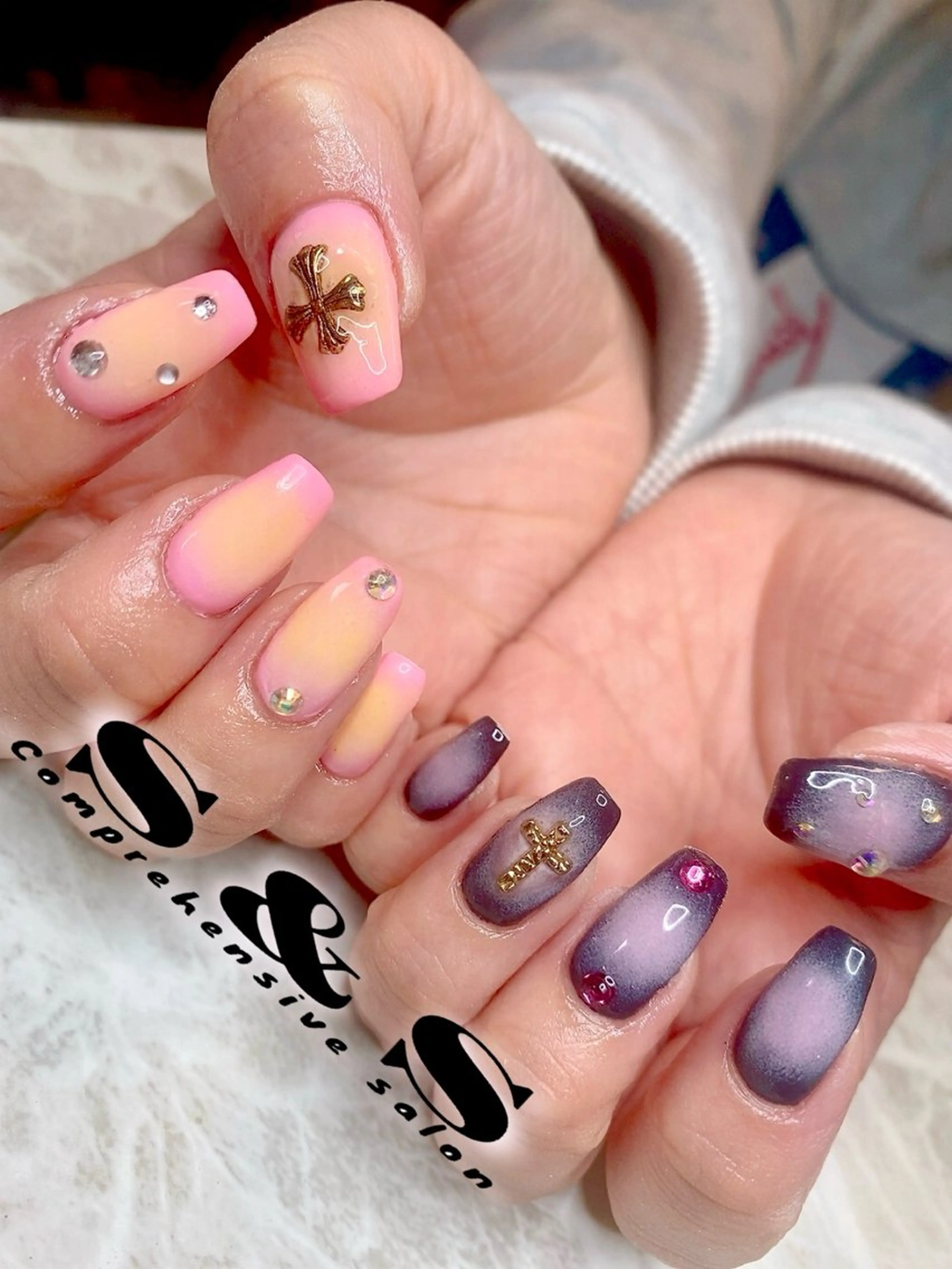 ネイル チークネイル 長さ出し メンズネイル 持ち込み スカルプネイル S&S 村田小百合のネイルデザイン