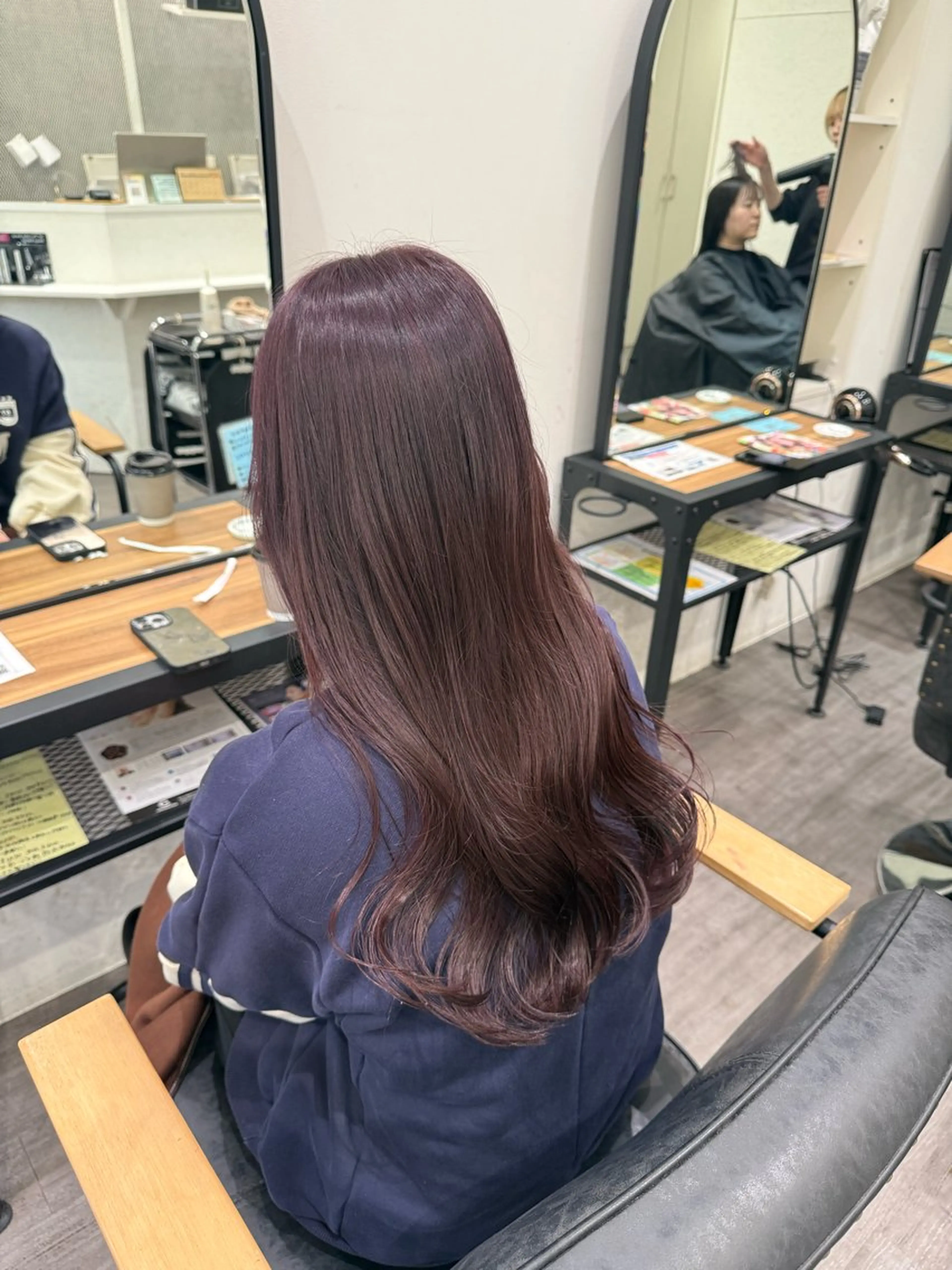 ロング ピンクブラウン cocotte みづき/艶カラー🫧のヘアスタイル