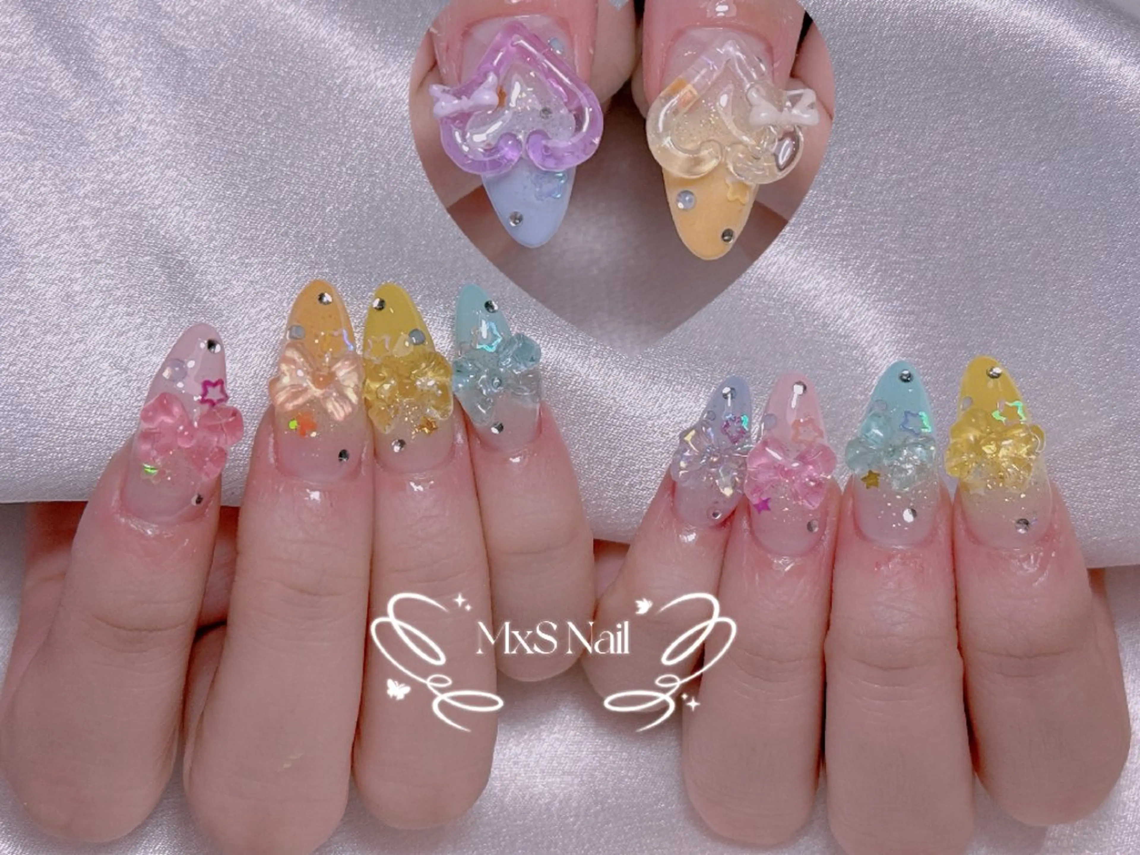 ネイル ハンドネイル MxS Nail 【長さだし/フィルイン/マグネット/ワンホンネイル/韓国ネイル/パラジェル】所属・M×S Nail みなのネイルデザイン