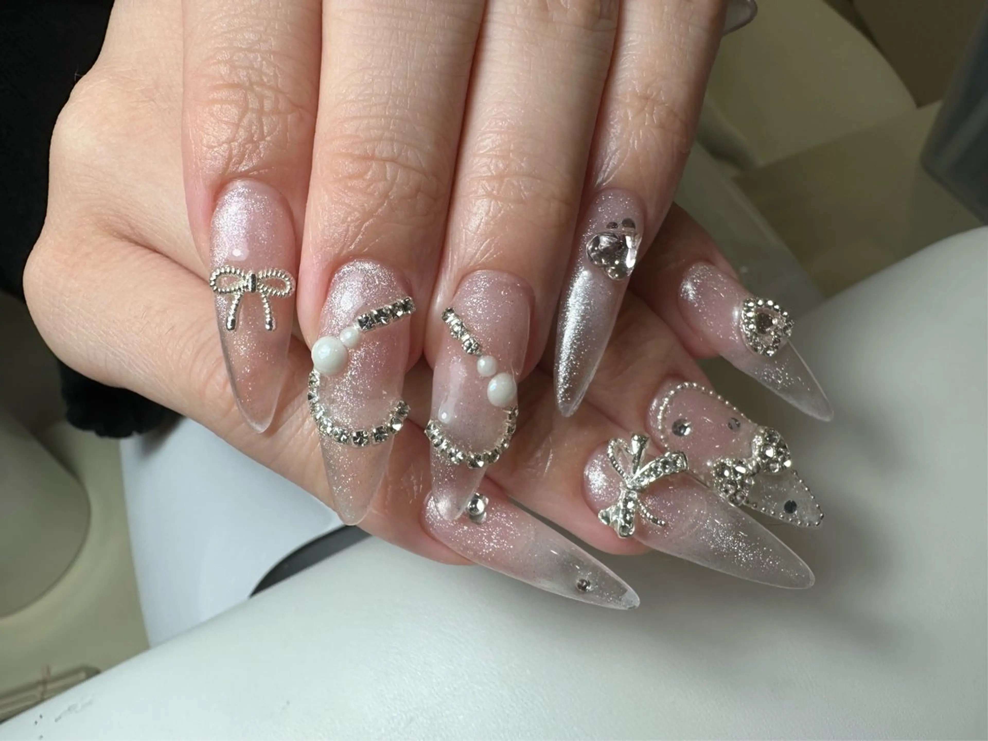 ネイル ハート マグネットネイル ハンドネイル Rin Nailのネイルデザイン