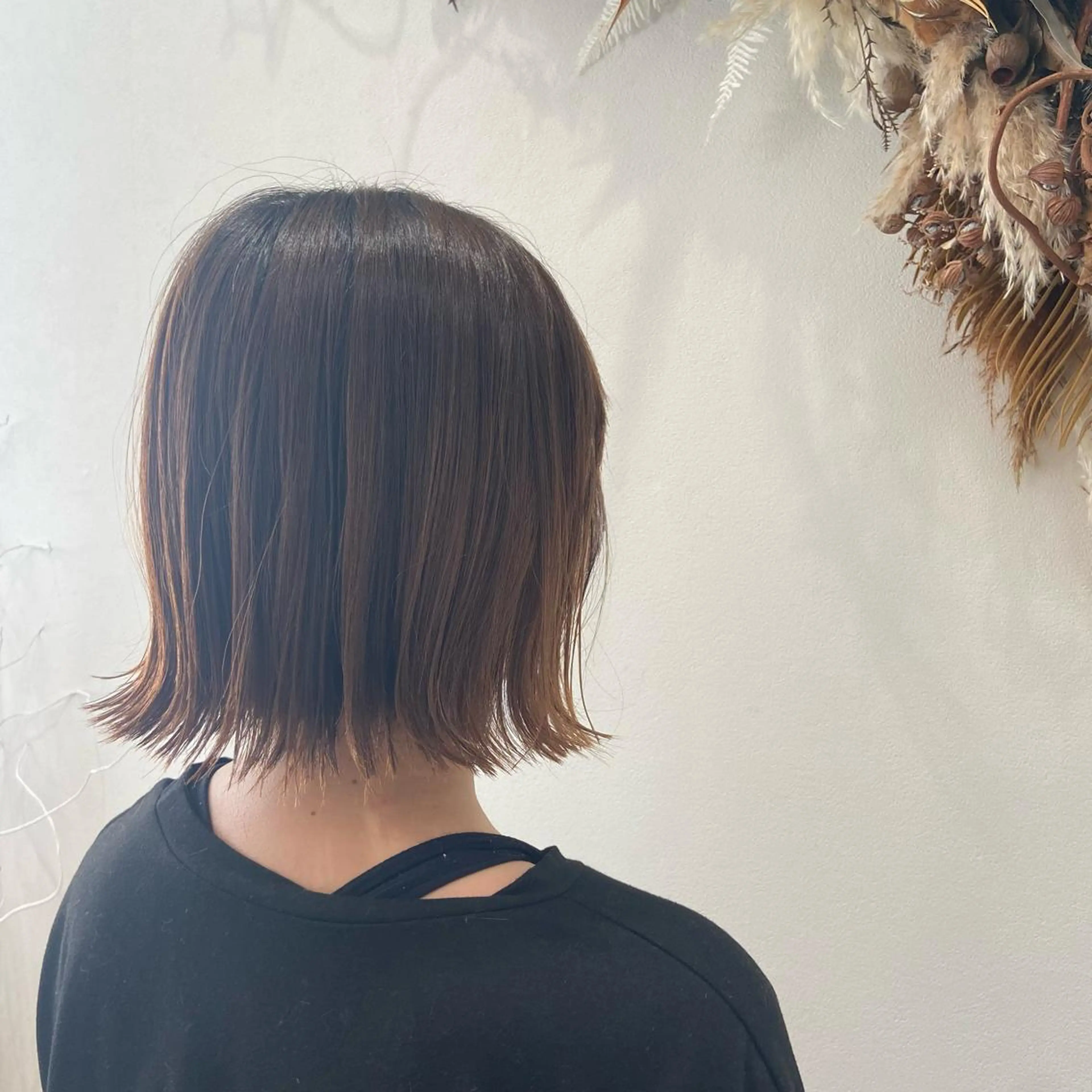 ミディアム ボブ 松本 玲菜のヘアスタイル