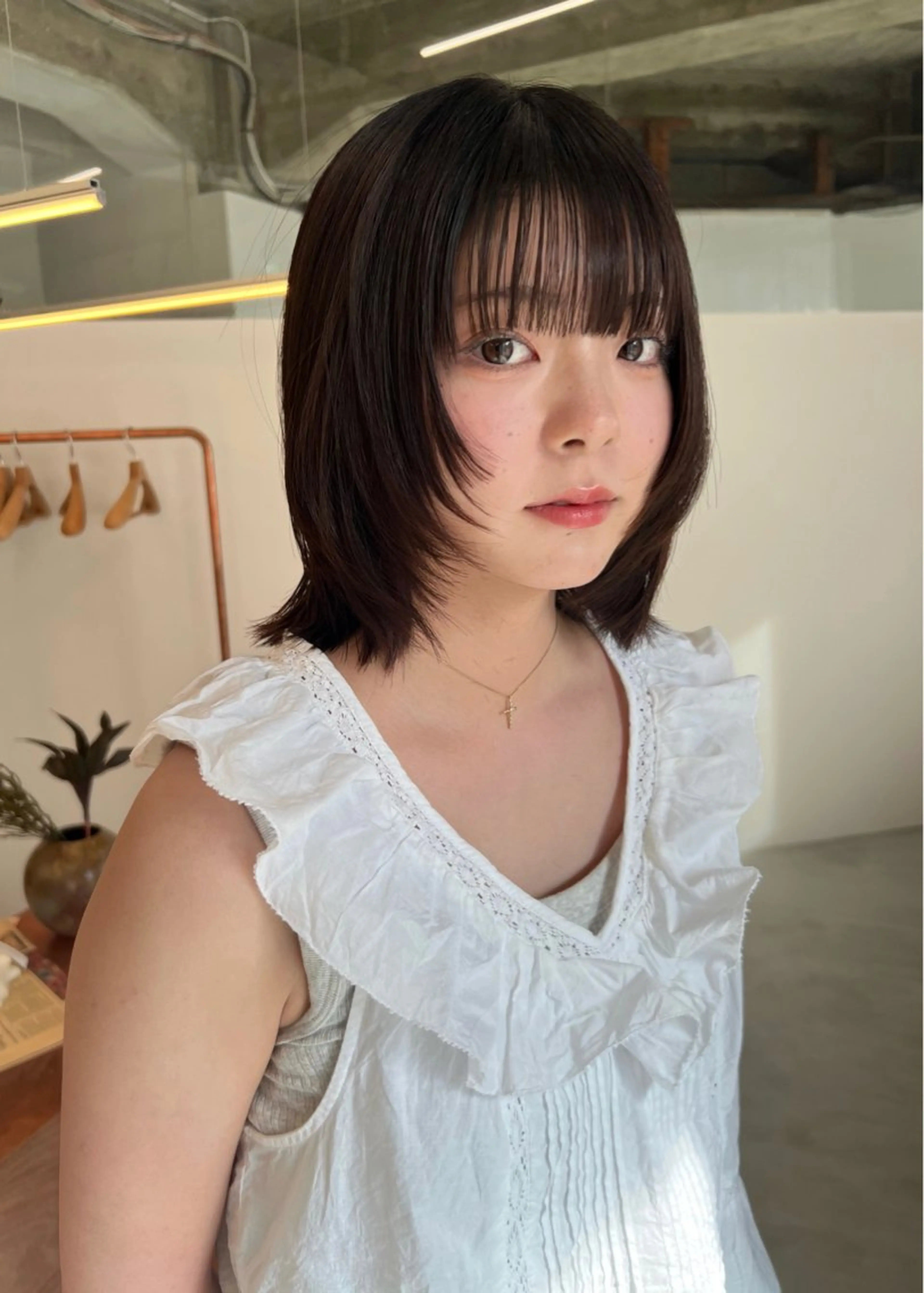 ミディアム カット the hinc所属・miyu /大阪 /レイヤーカットのヘアスタイル