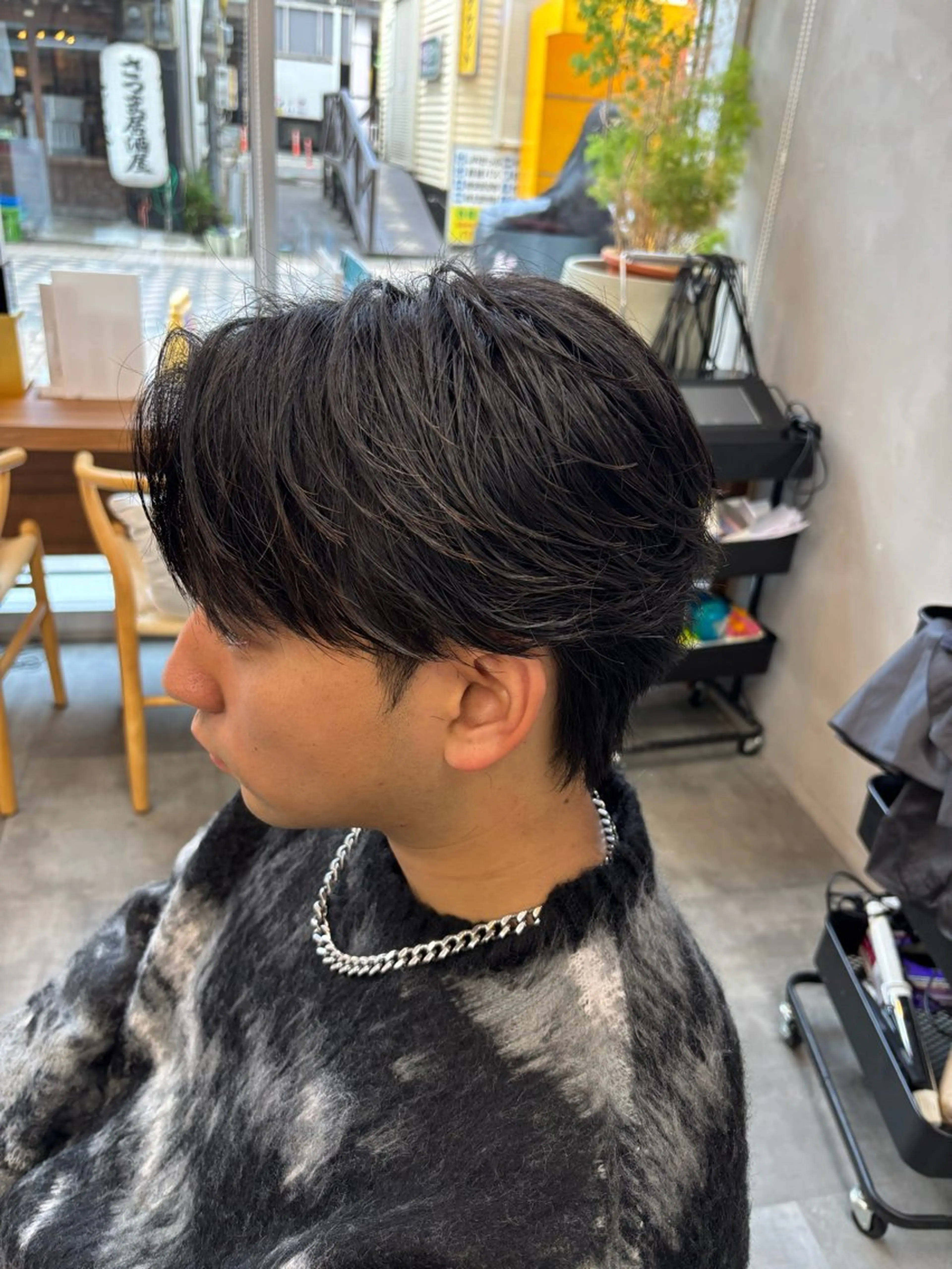 ショート メンズ カット パーマ 鹿児島 TSUBASAのヘアスタイル