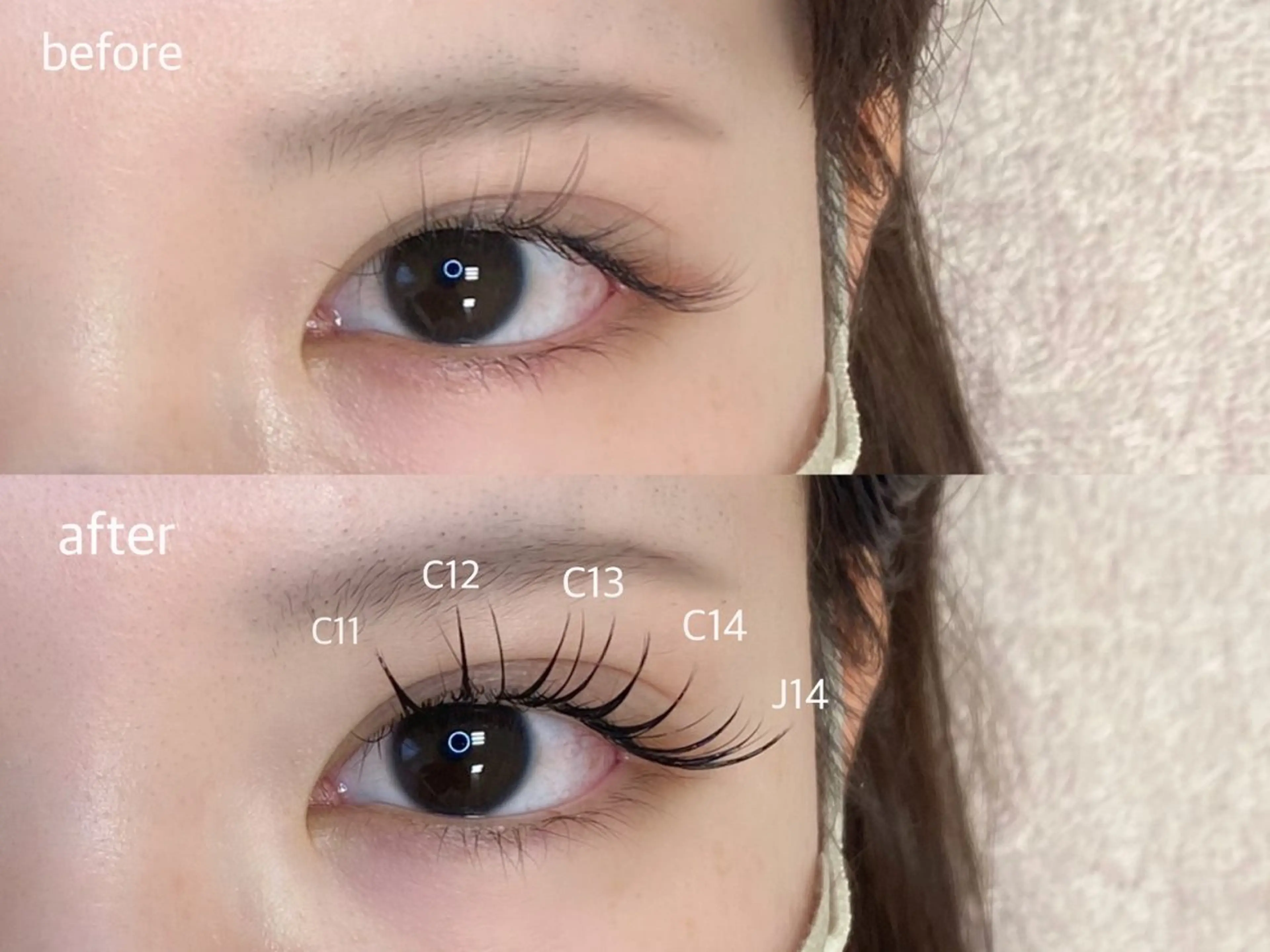 マツエク・マツパ 束感まつ毛 韓国風マツエク 目尻長め パリジェンヌラッシュリフト まつげパーマ マツパ viviAiles ♡⃛ Ruiのマツエク・マツパデザイン