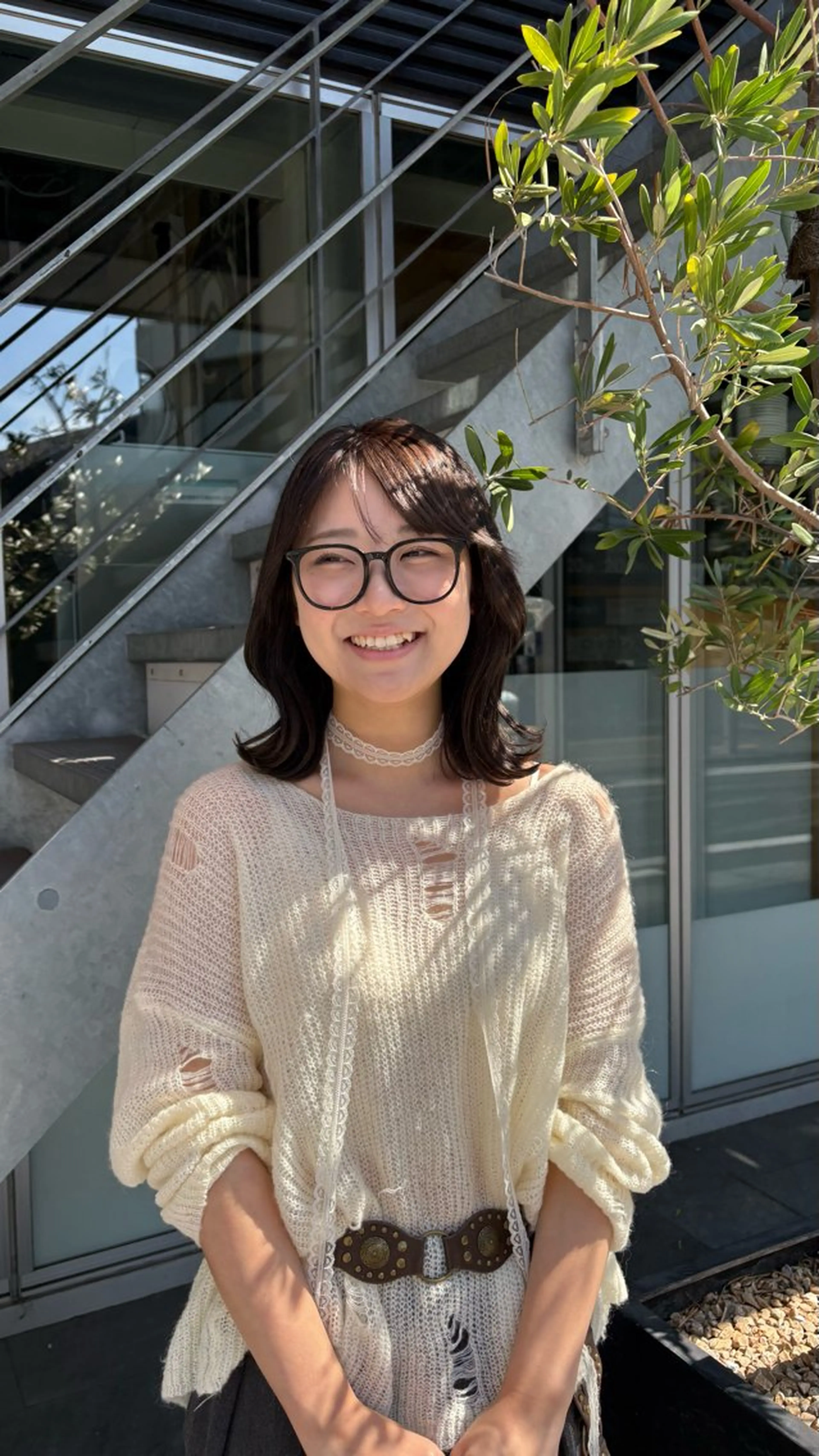 ミディアム 西村 清花のヘアスタイル