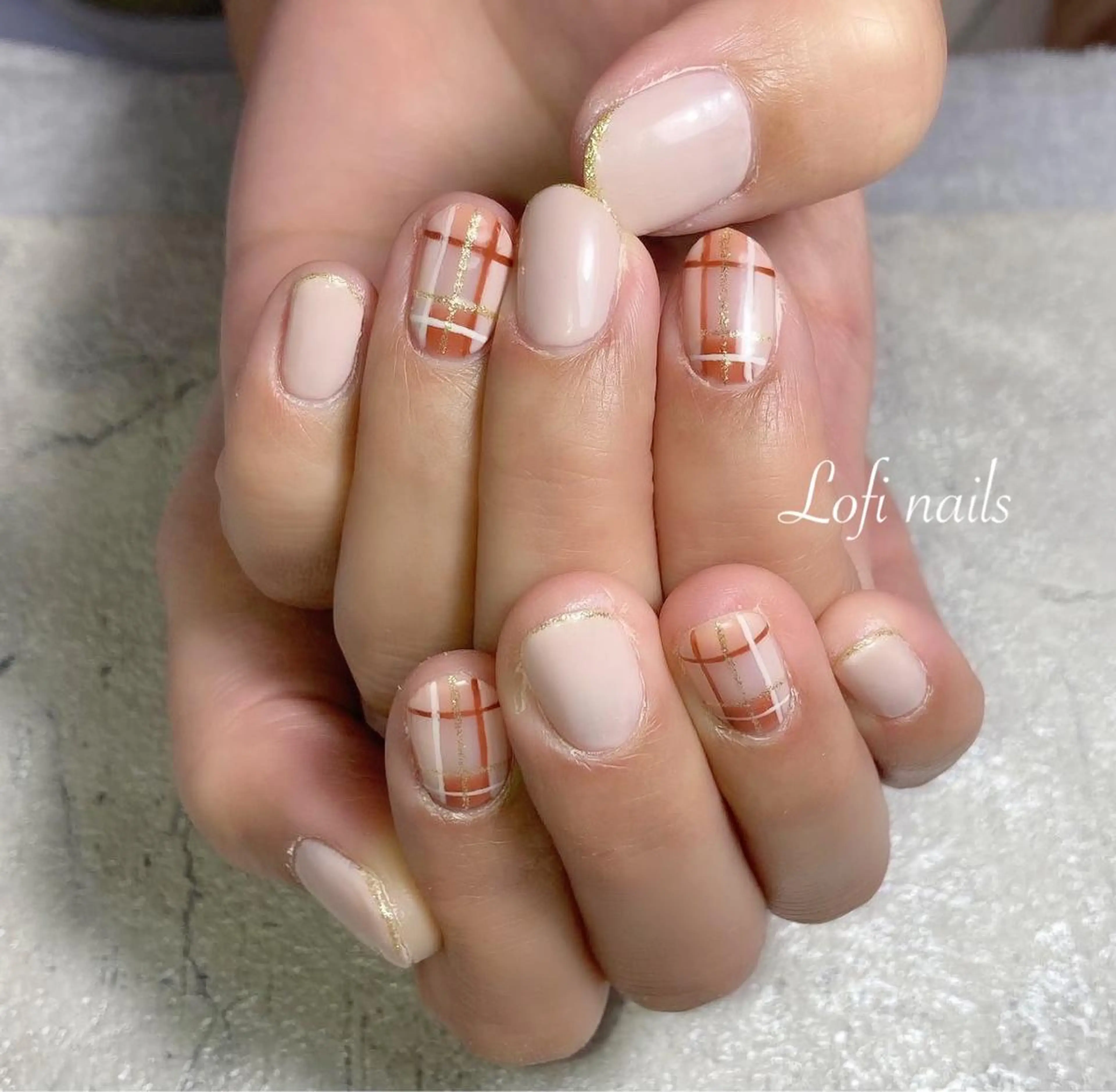 ネイル ラメ(グリッター) Lofi nails ゆきこのネイルデザイン