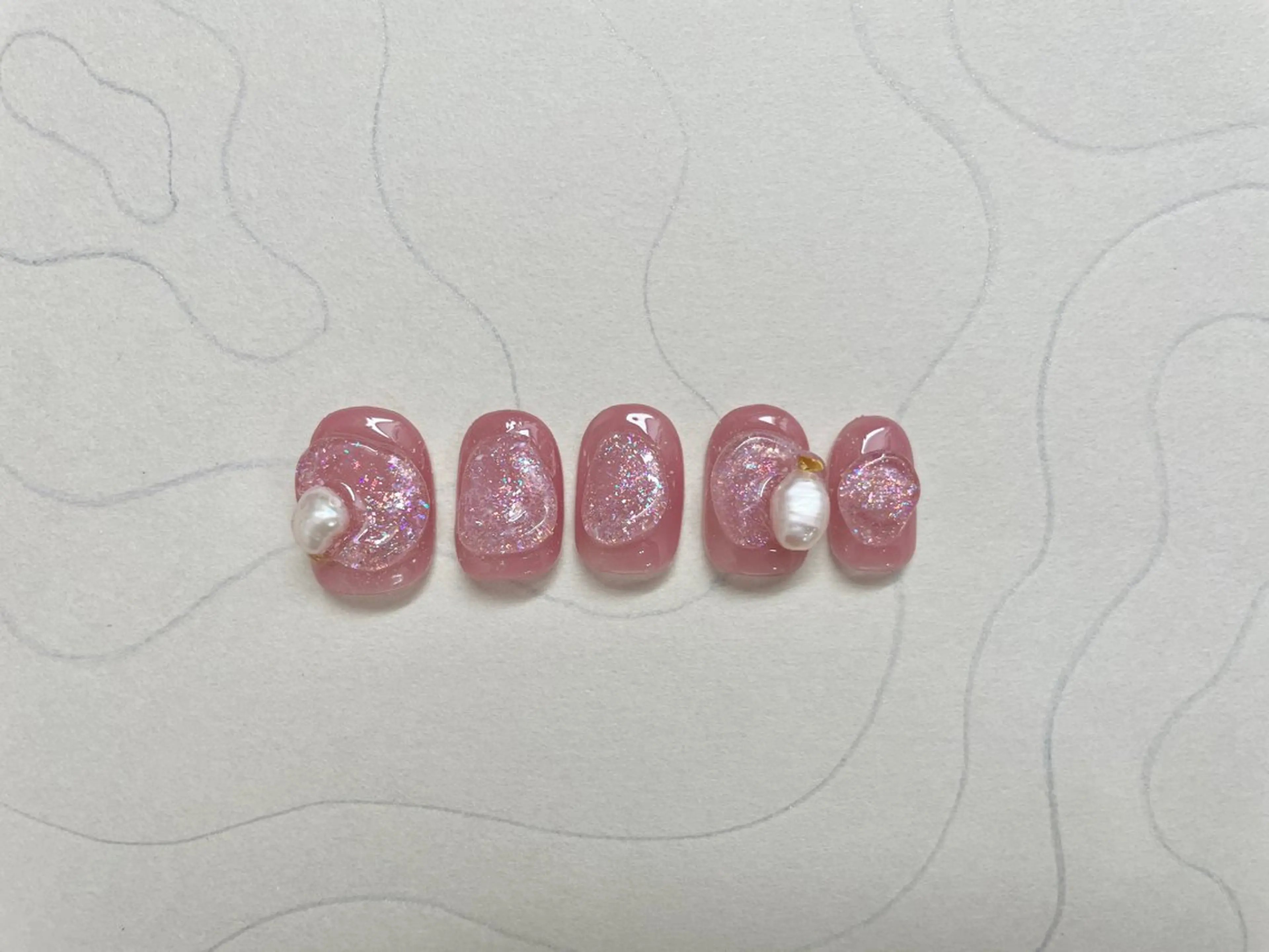 ネイル アートネイル オーロラネイル ジェルネイル 氷ネイル・うるうるネイル 韓国ネイル ハンドネイル 園田 ソノダのネイルデザイン