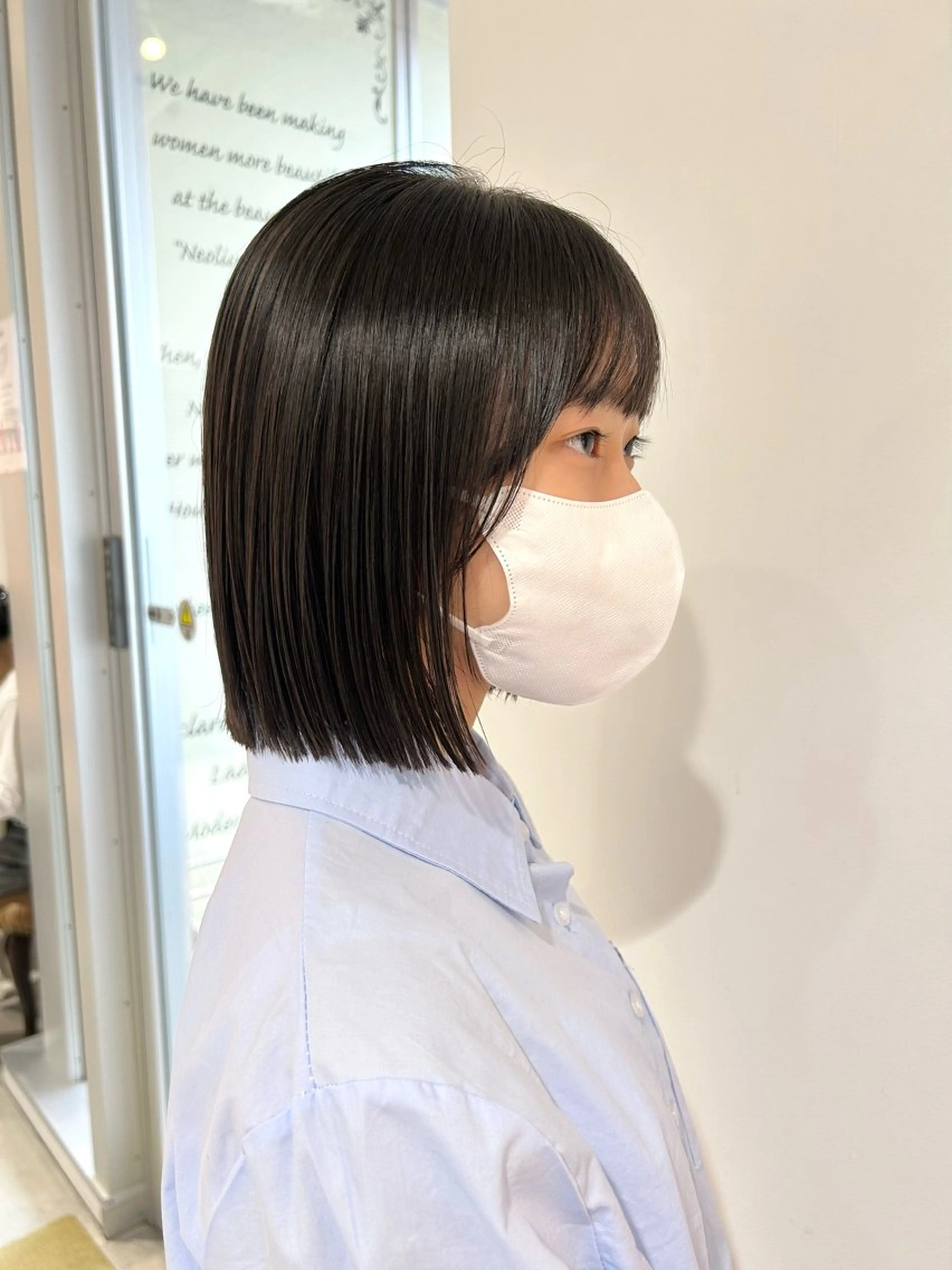 ショート カラー カット ヘアカラー トリートメント 鈴木弥月/透明感カラ ー/ボブ/髪質改善のヘアスタイル