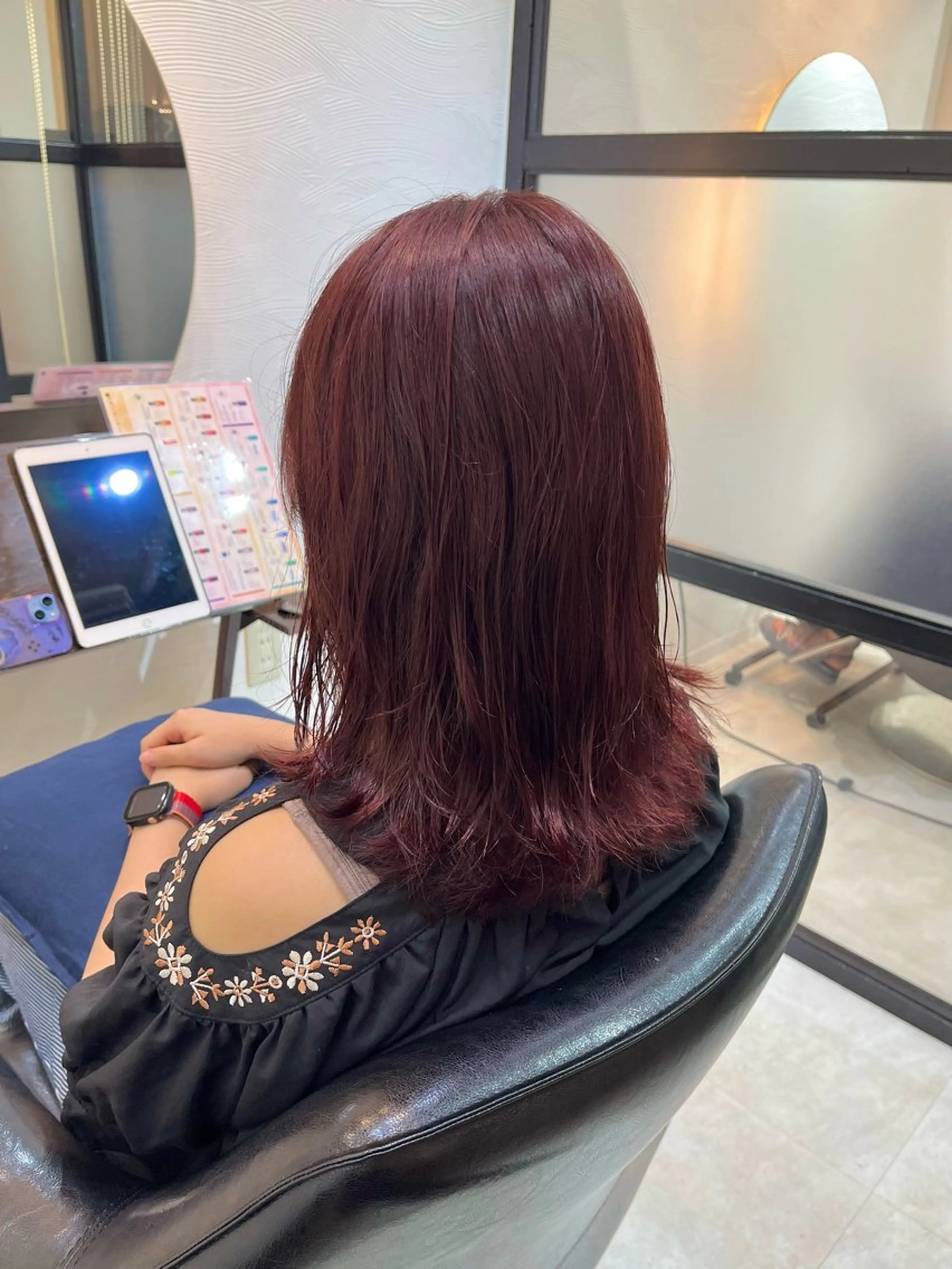 セミロング カラー ヘアカラー トリートメント 【ニュアンスカラー・ 髪質改善】スズキカナのヘアスタイル