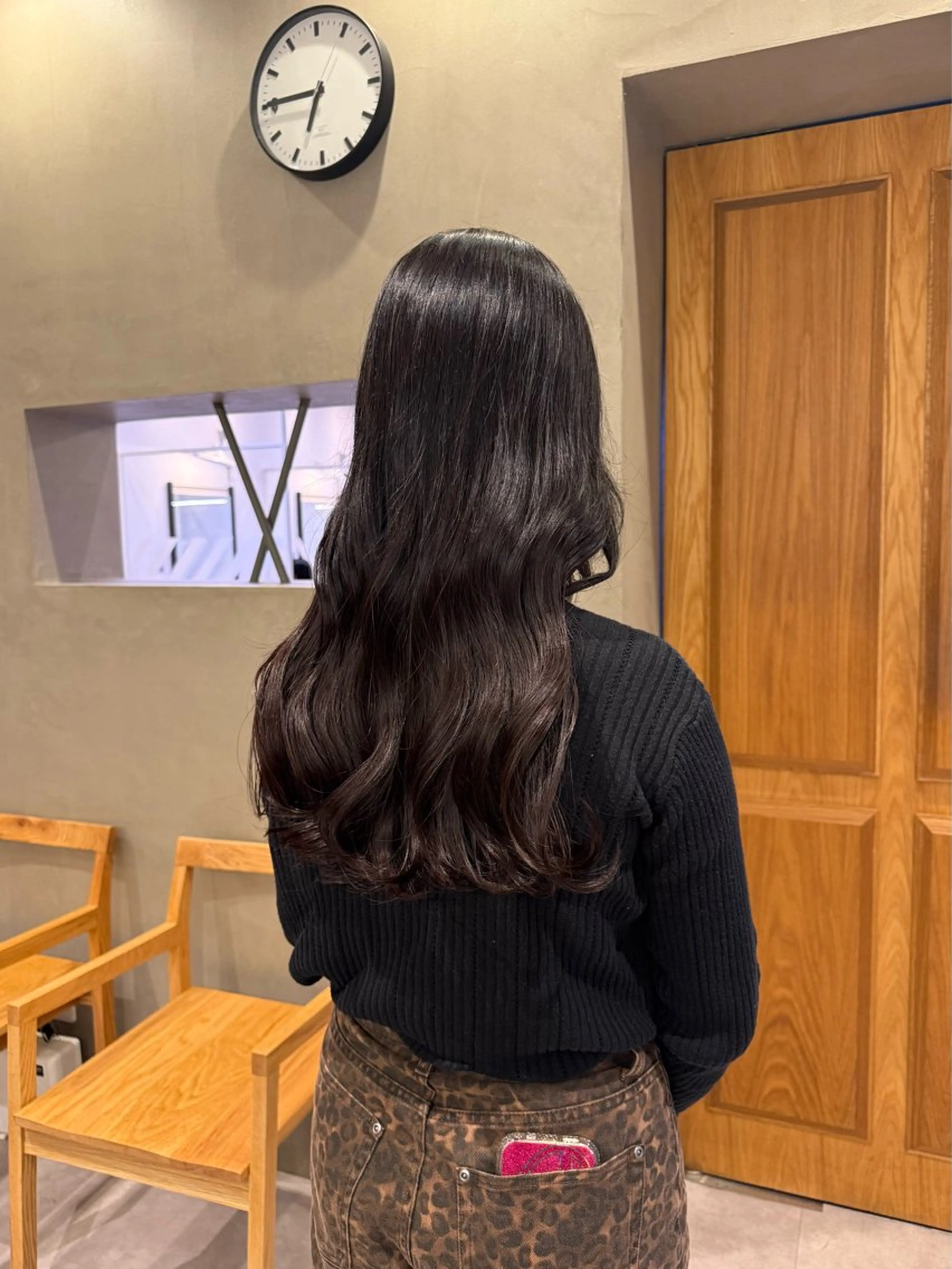 ロング カット ヘアカラー トリートメント AILERON 陣岸のヘアスタイル