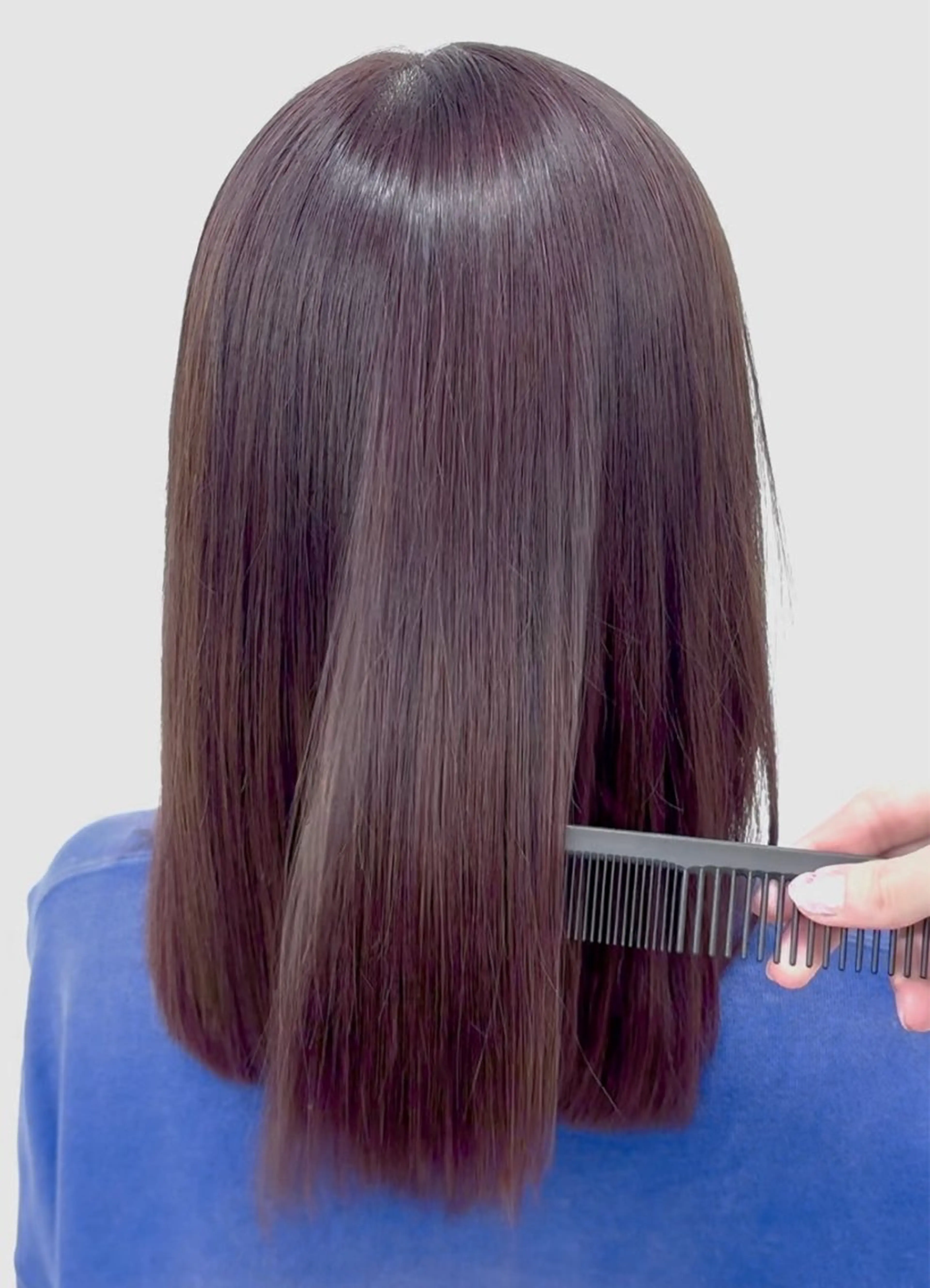 ミディアム カラー ブラウンカラー ピンクカラー ピンクブラウン トリートメント ヘアカラー トリートメント 【sica】 チナのヘアスタイル