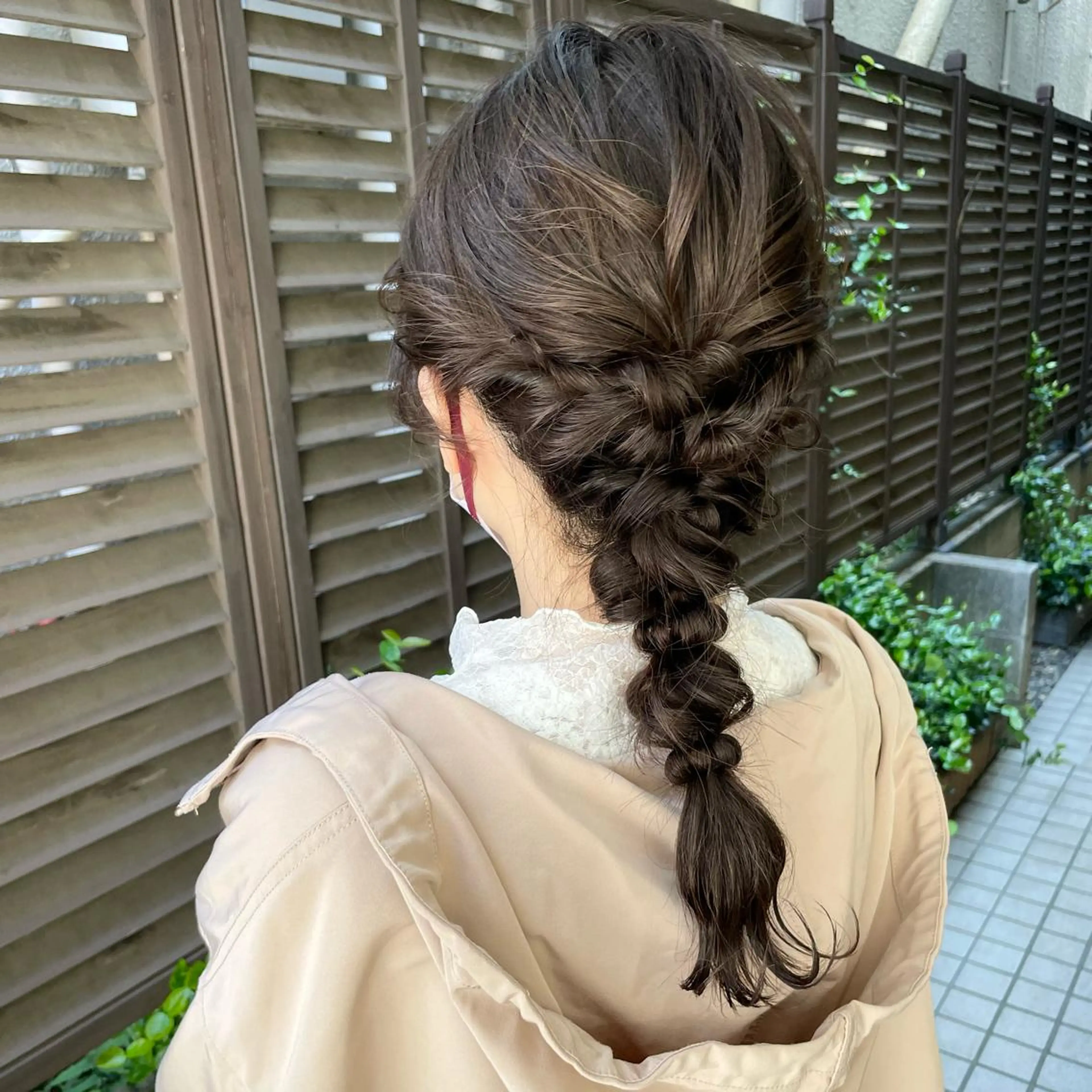 セミロング ヘアアレンジ ヘアセット 小原 慧美のヘアスタイル